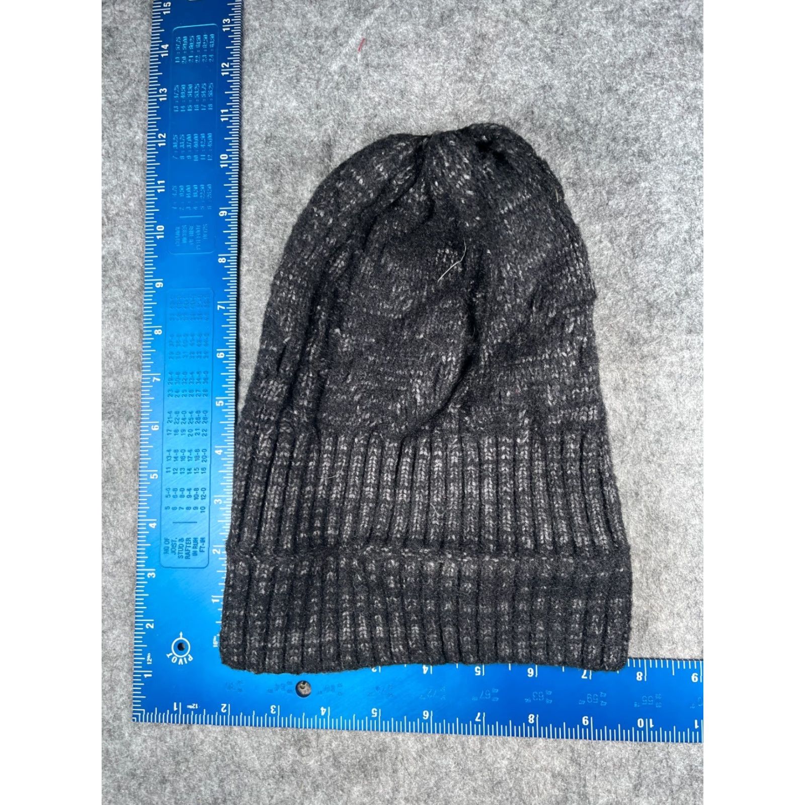 Walmart Walmart Beanie Hat Mens One Size Gray Knit Nylon Polyester Blend Ski Beanie Size ONE SIZE - 4 Thumbnail