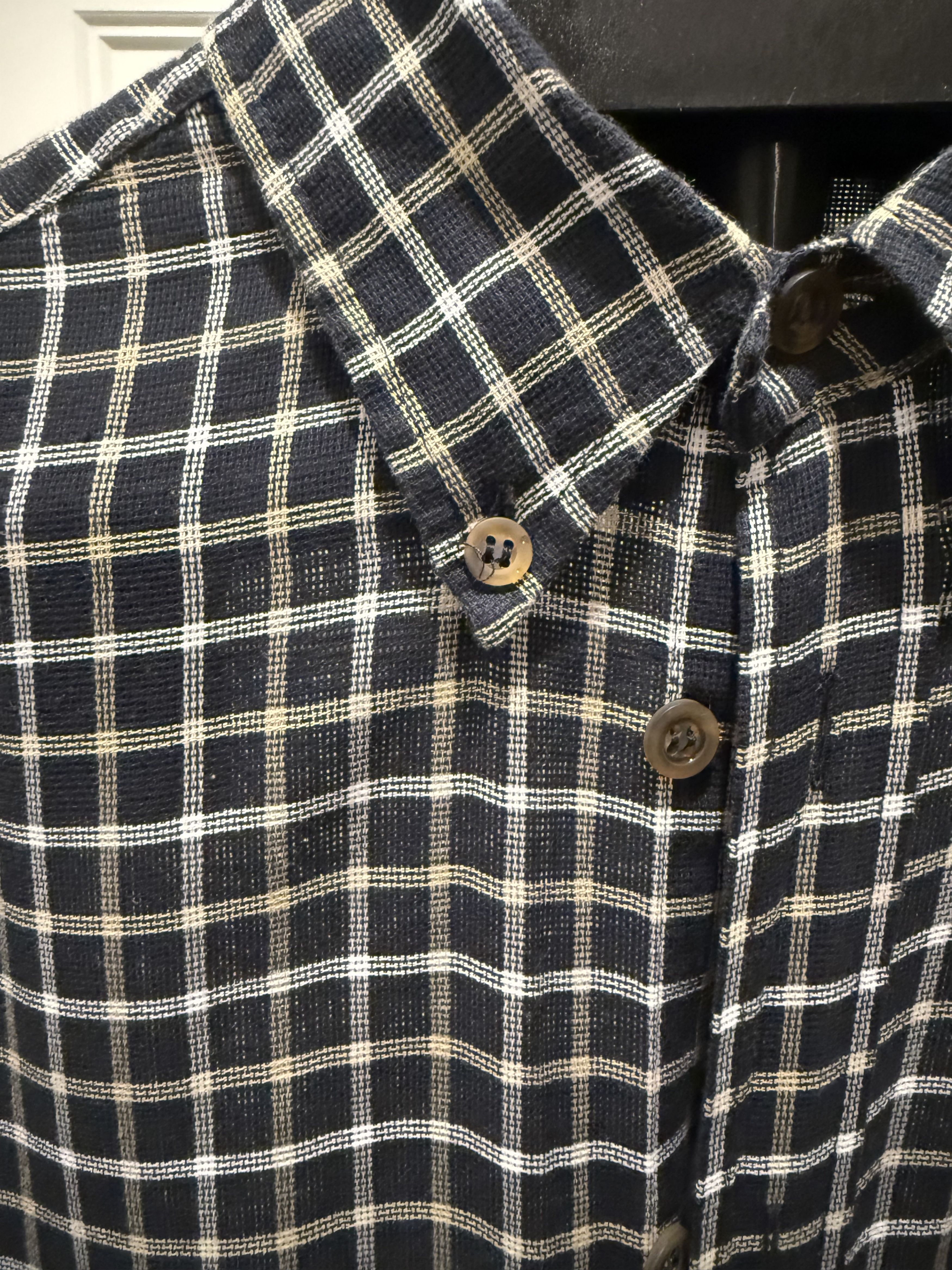 Canali Vintage Canali Short Sleeve Button Down — Lightweight Cotton Size US XL / EU 56 / 4 - 2 Thumbnail