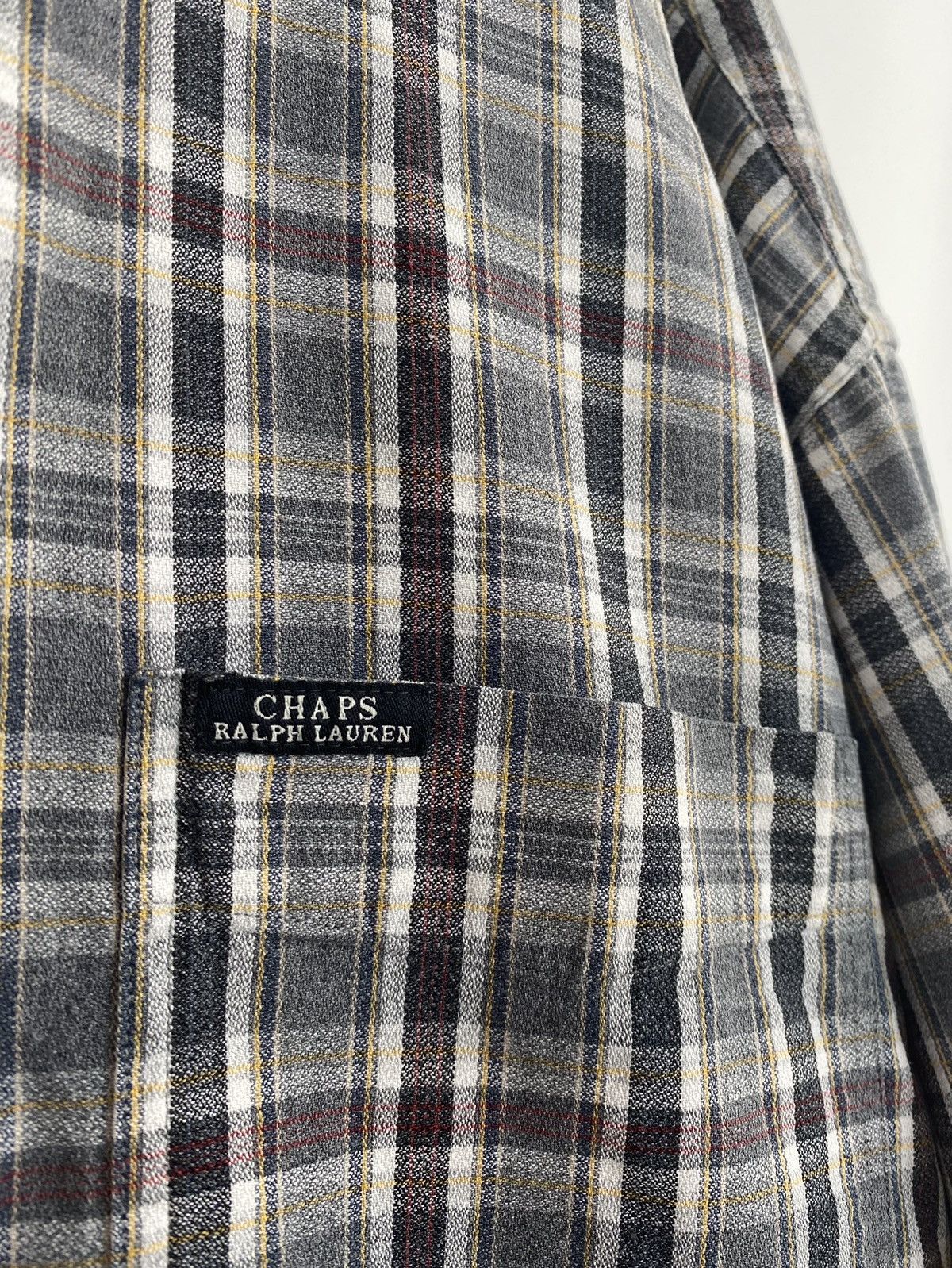 Chaps Ralph Lauren 1990’s Vintage Chaps Ralph Lauren Checkered Button Down Size US XL / EU 56 / 4 - 4 Thumbnail