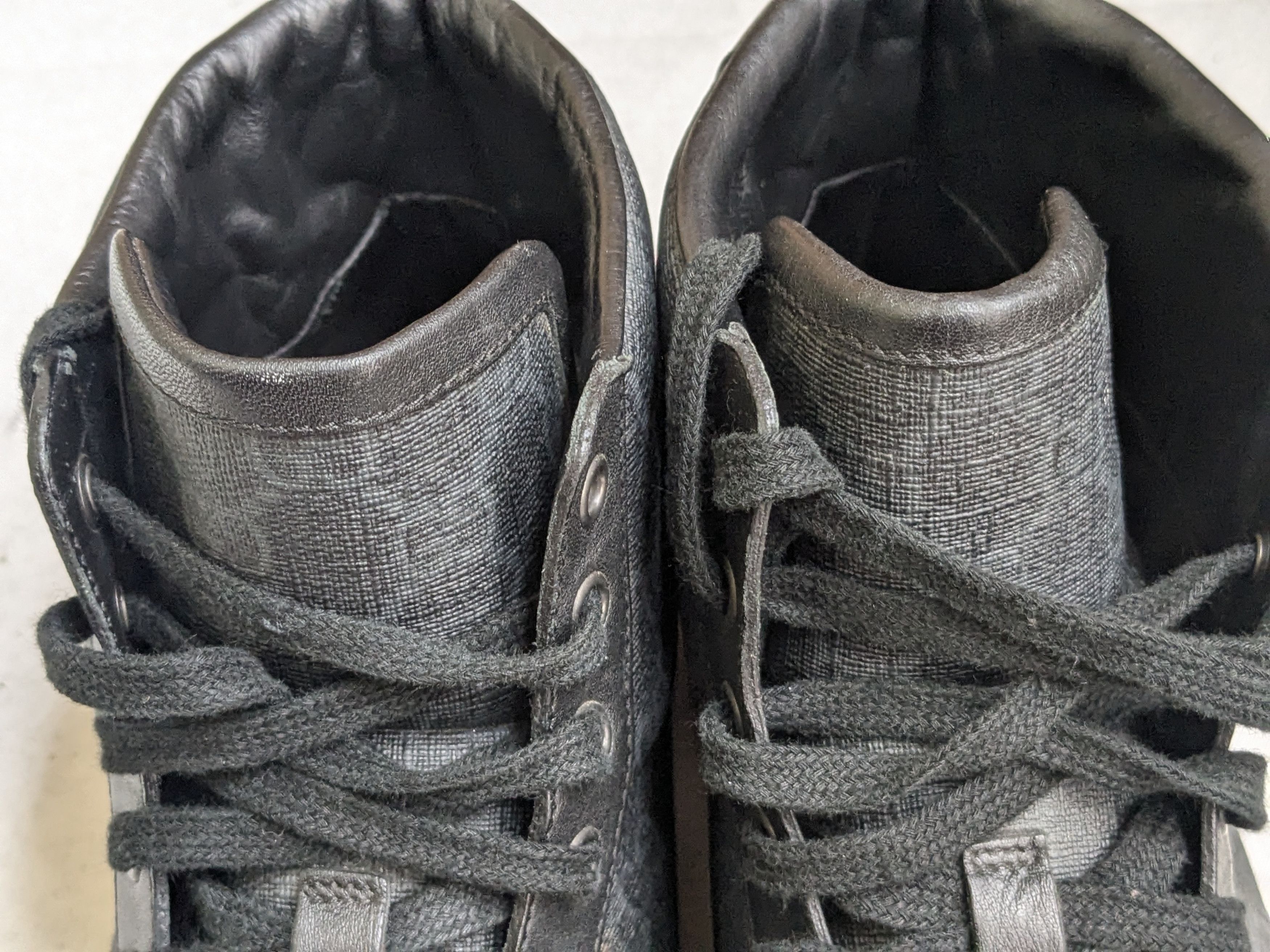 Gucci Gucci Monogram Sneakers Black 9 High Tops GG Logo Size US 9 / EU 42 - 5 Thumbnail
