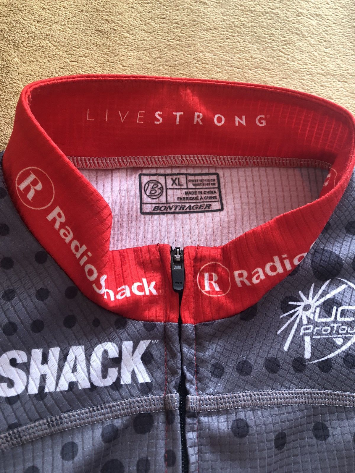 Vintage RADIOSHACK CYCLING VINTAGE LANCE ARMSTRONG CYCLING JERSEY Size US L / EU 52-54 / 3 - 3 Thumbnail