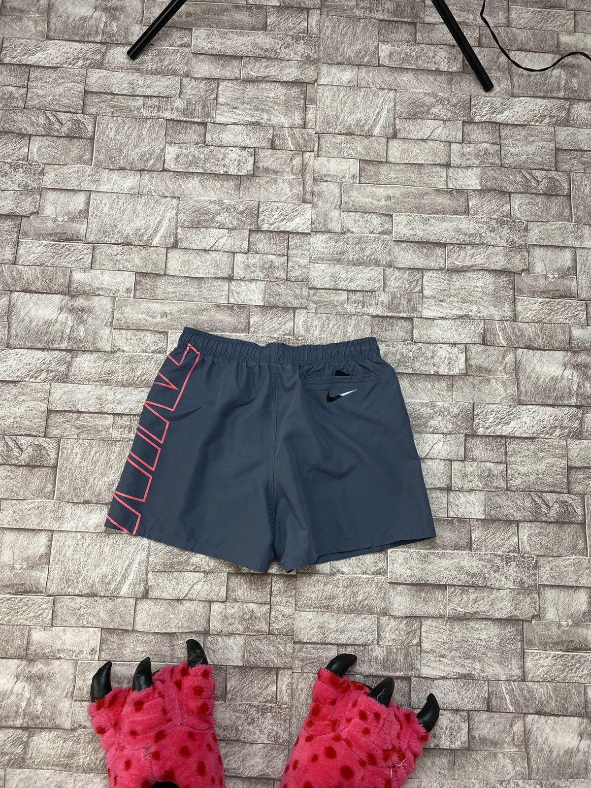 Nike × Vintage Vintage Y2K style shorts big logo swim M Size US 32 / EU 48 - 11 Thumbnail