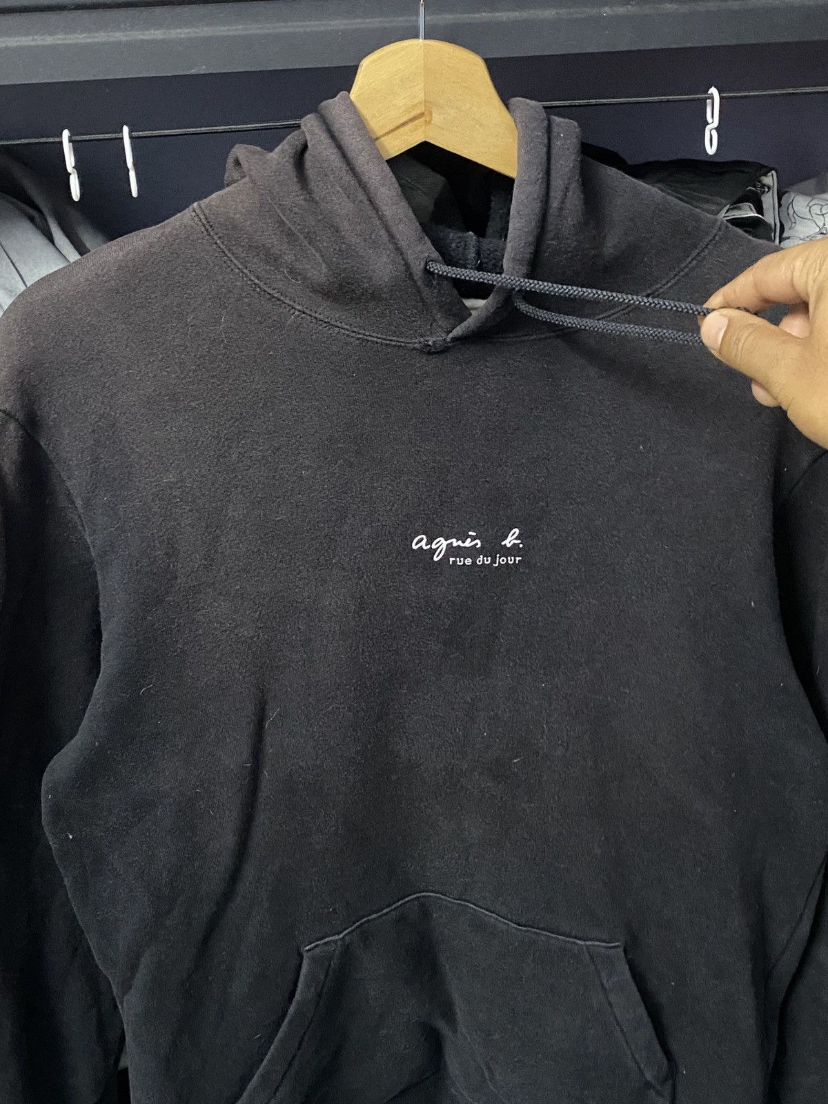 agnes b. Agnes B. hour X Adam et rope Centre Logo Hoodie Black Sun Size US M / EU 48-50 / 2 - 3 Thumbnail