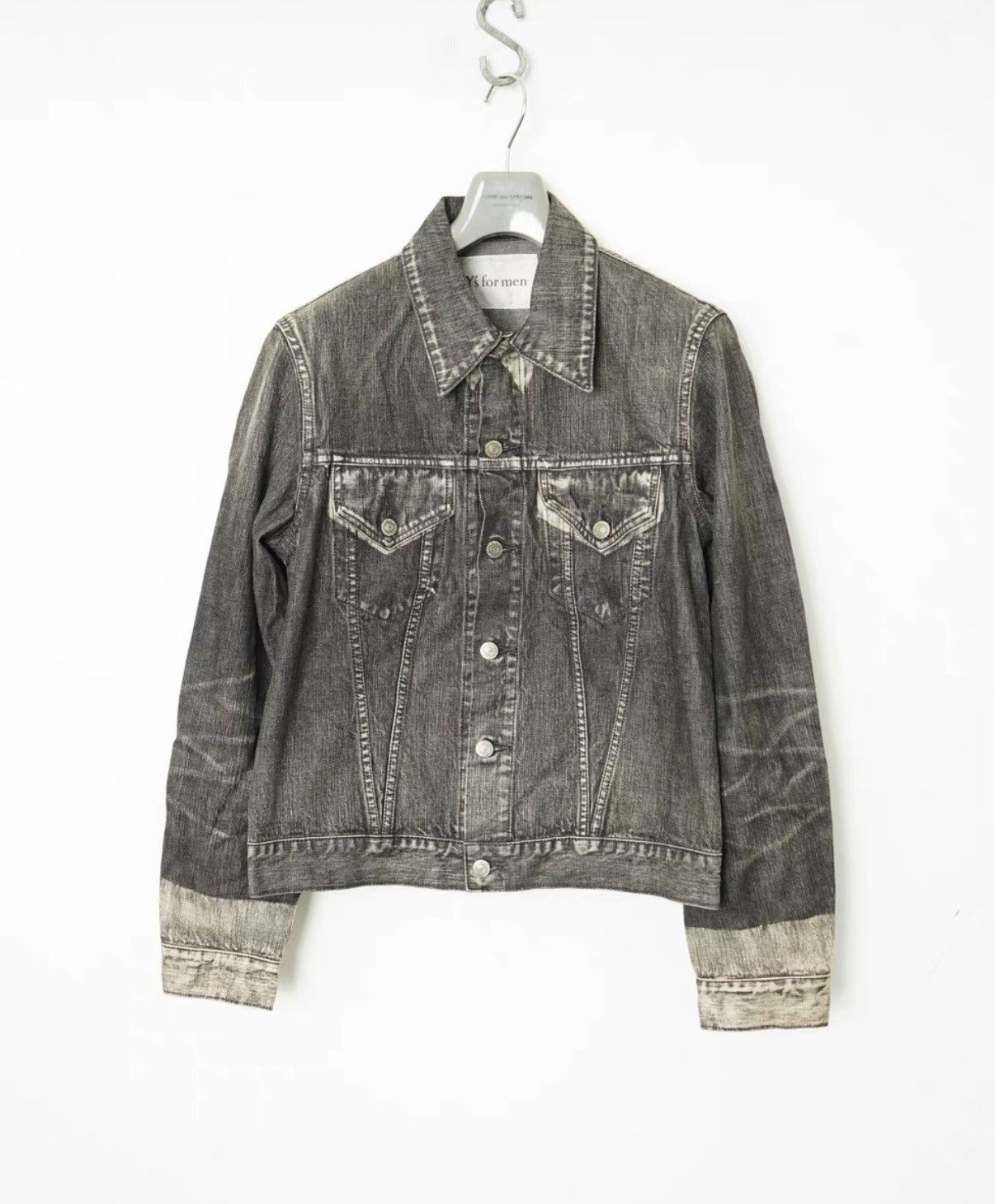 Yohji Yamamoto Yohji Yamamoto Y's for Men Faded Denim Jacket Size US S / EU 44-46 / 1 - 2 Thumbnail