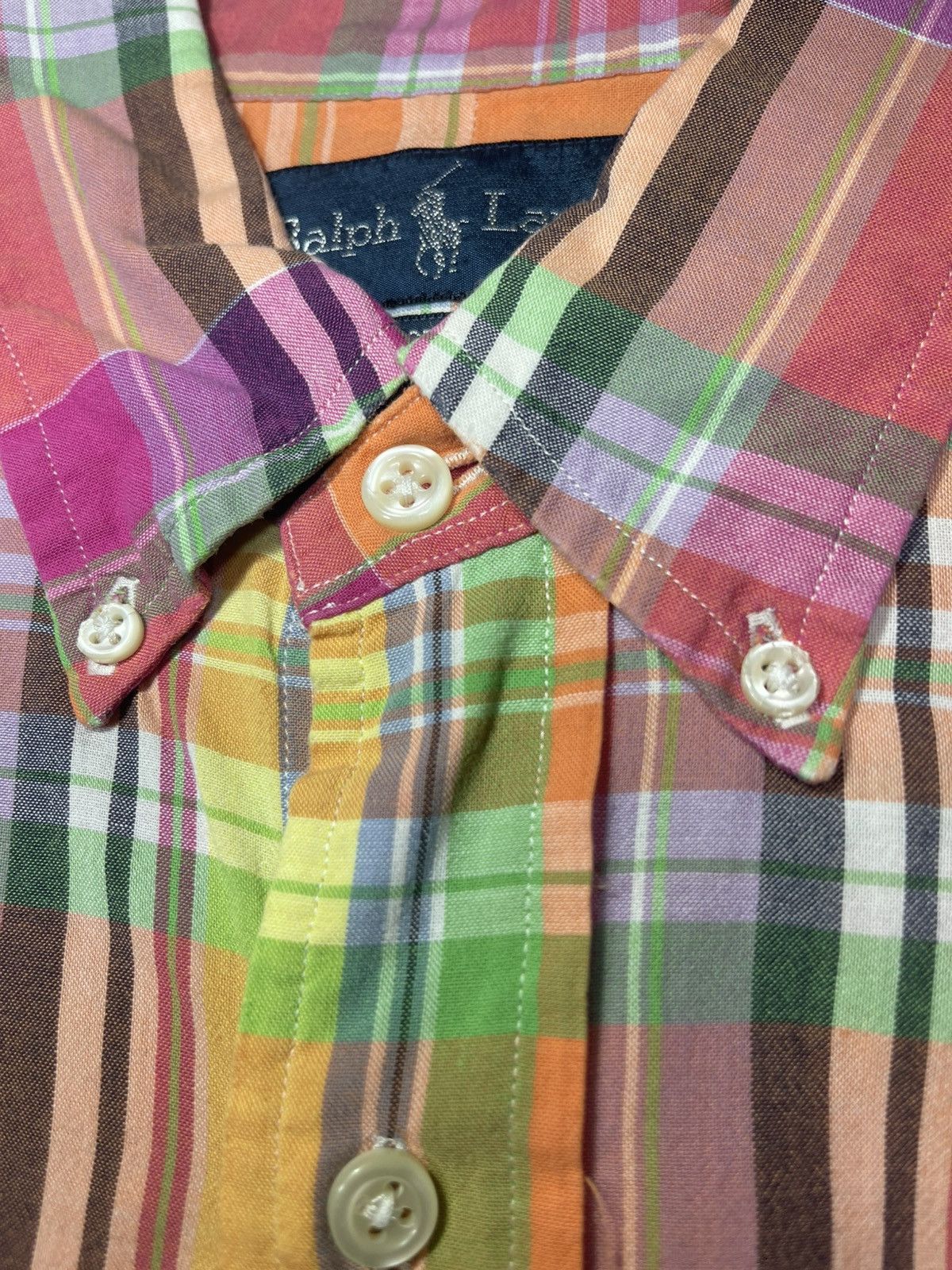 Polo Ralph Lauren Polo Ralph Lauren Mens Madras Plaid Button Down Shirt Sz M Size US M / EU 48-50 / 2 - 9 Thumbnail