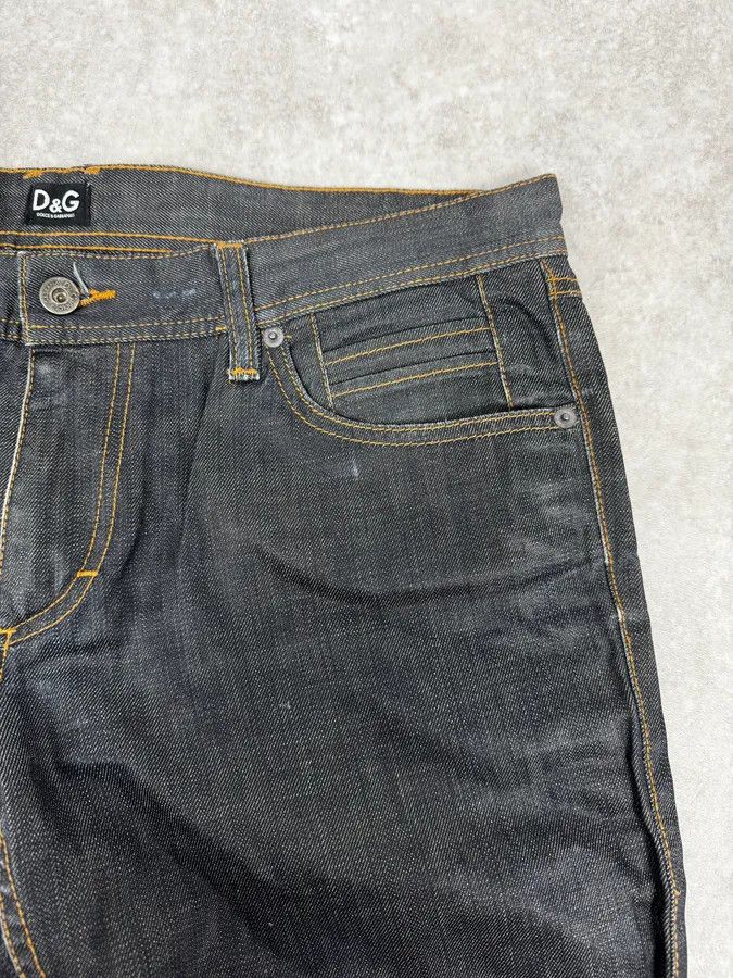 Dolce & Gabbana 2000s Dolce & Gabbana Navy Brut Large Denim Jeans Size US 34 / EU 50 - 8 Thumbnail