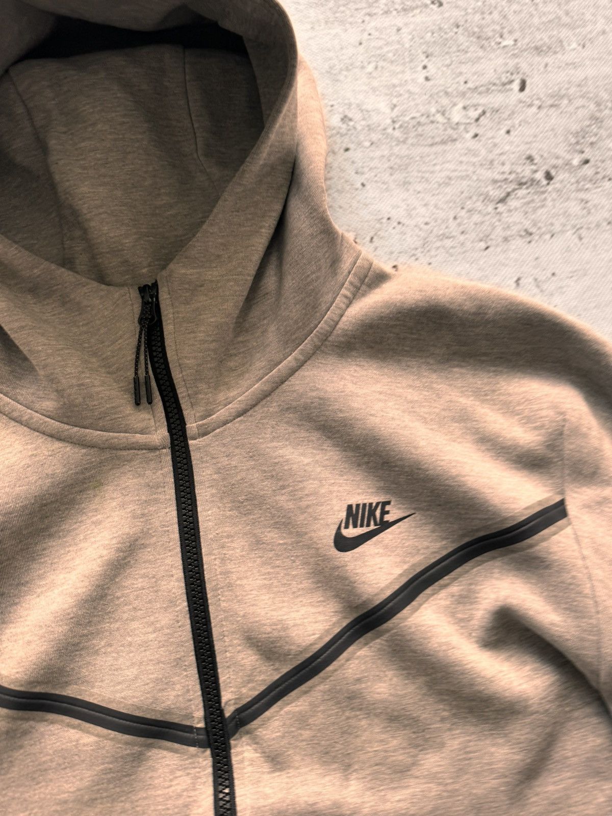 Nike × Vintage NIKE TECH FLEECE VINTAGE BASIC LOGO OVERSIZE BOXY ZIP HOODIE Size US XL / EU 56 / 4 - 5 Thumbnail