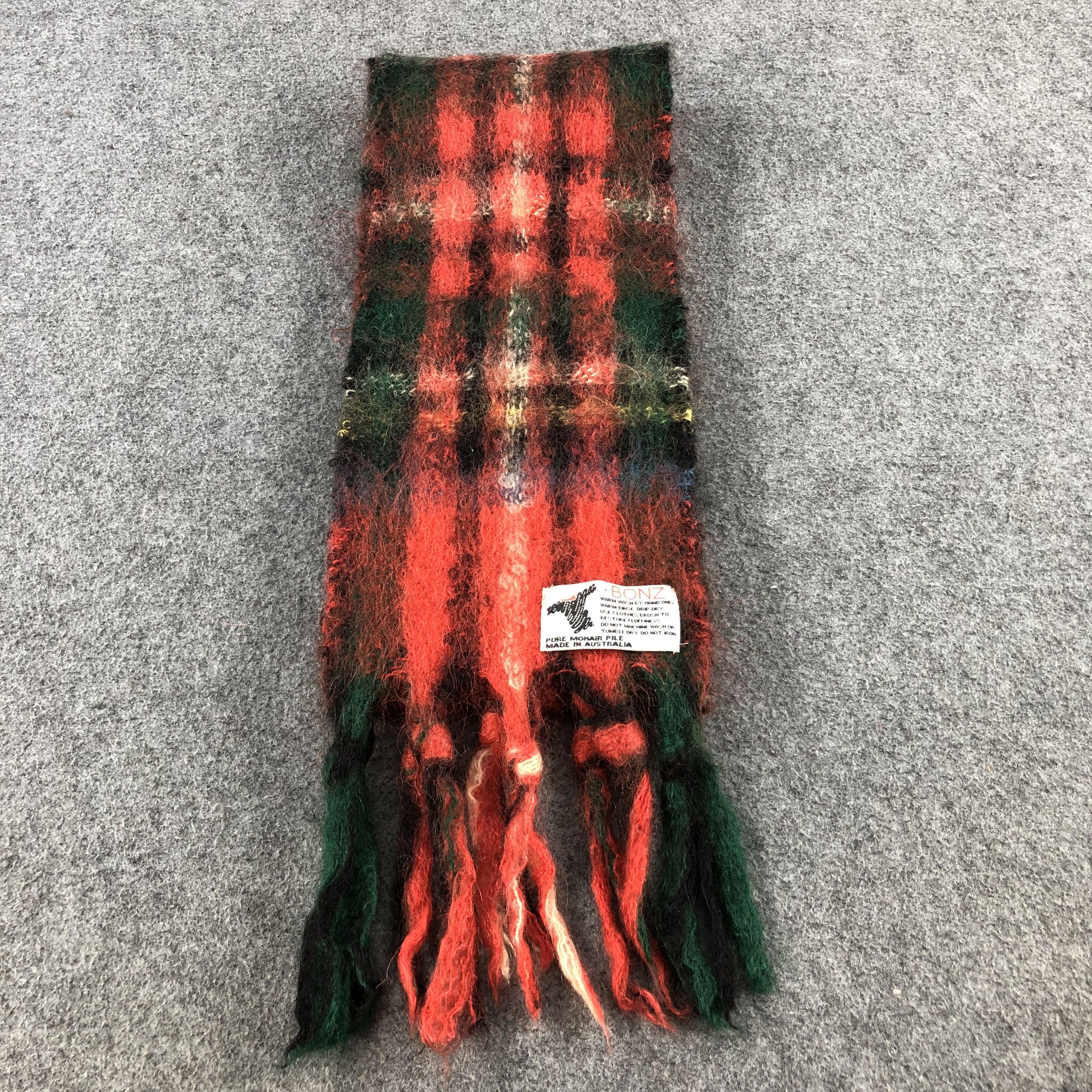 Hypebeast Bonz Nova Check Mohair Scarf Muffler V628 Size ONE SIZE - 2 Thumbnail