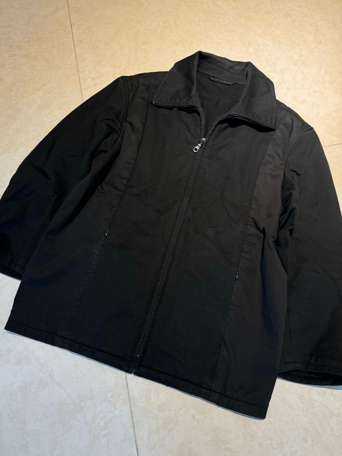 ジャケット・アウター Durban set up wool jacket \"stripe flare\" Yohji Yamamoto DURBAN A.A.R Wool Poly Jacket Charcoal XL (K