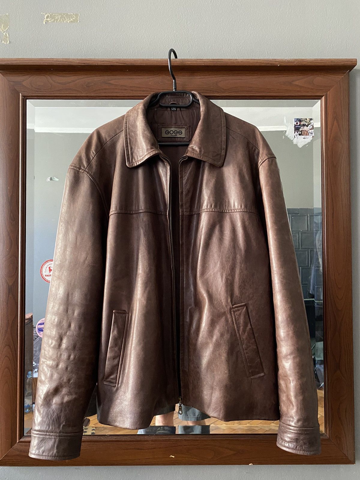 Vintage Vintage Leather Jacket Size US XL / EU 56 / 4 - 1 Thumbnail