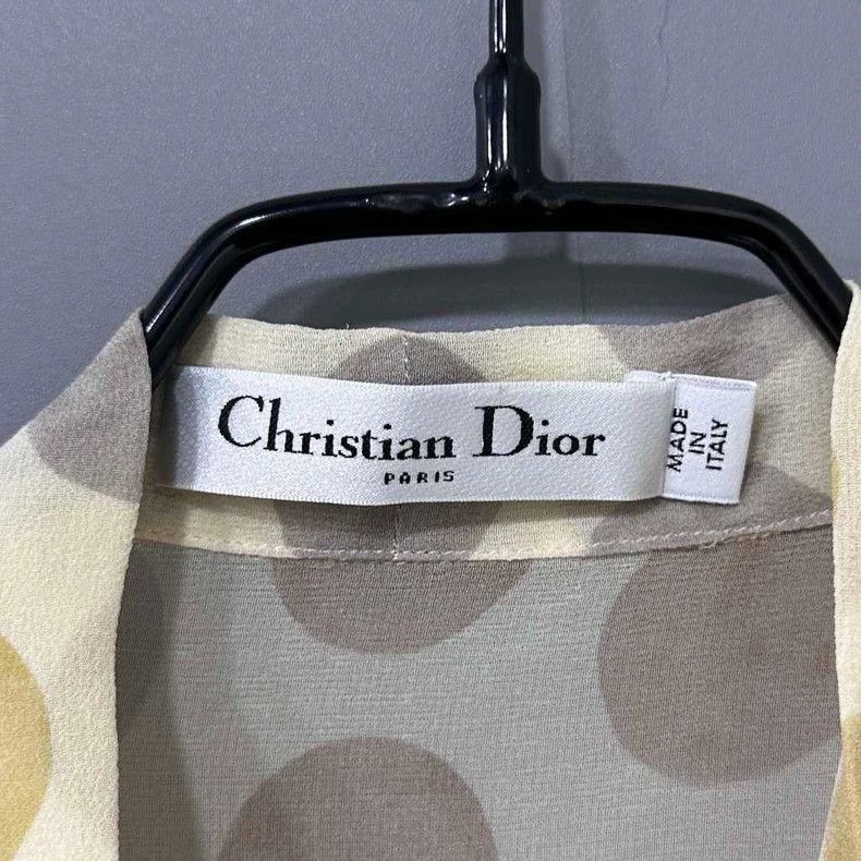Dior Sheer Polka Dot Silk Blouse by Dior-2505 Size M / US 6-8 / IT 42-44 - 4 Thumbnail