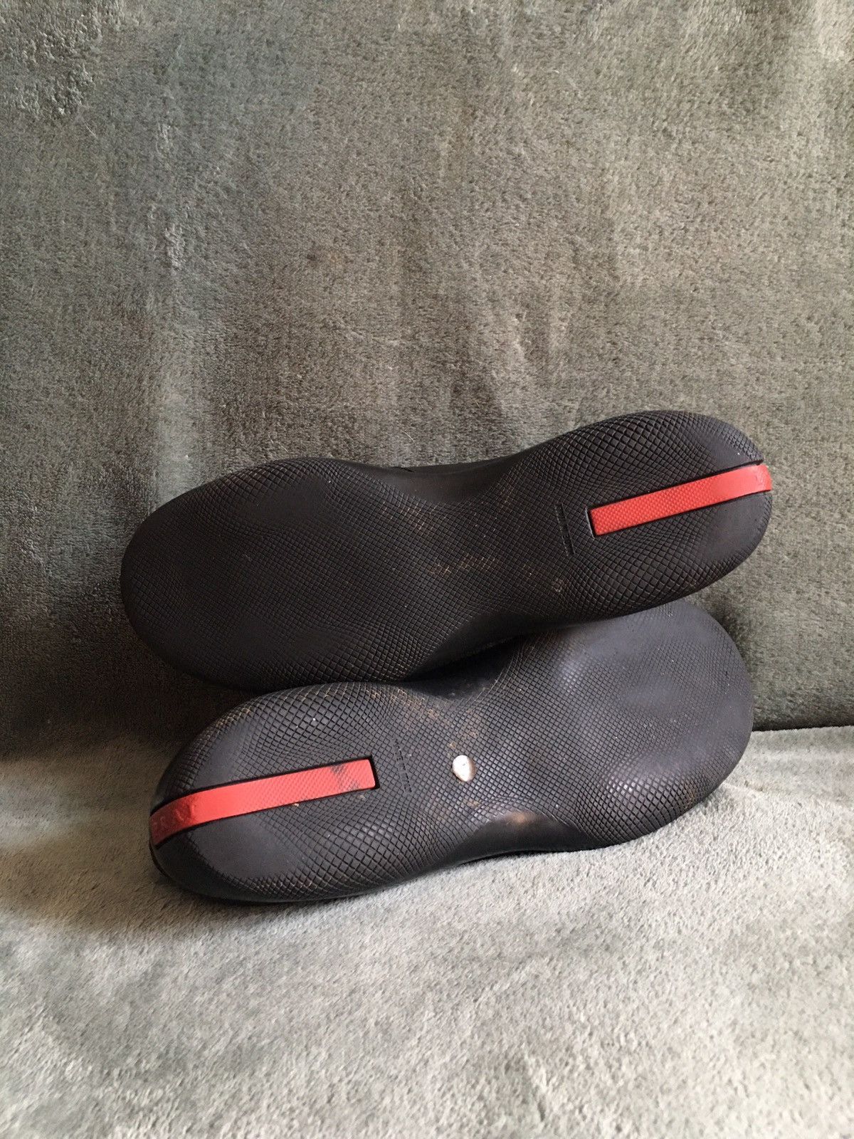 Prada Prada Toblach Black Leather Low Top Sneakers Size 38.5 Size US 8.5 / IT 38.5 - 12 Thumbnail