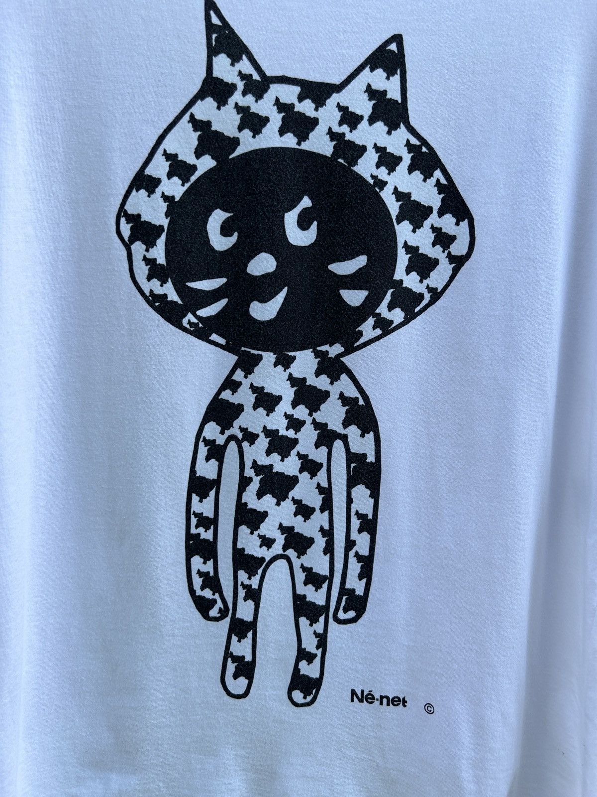 Issey Miyake Ne-Net By Issey Miyake Cow Costume Cat T-Shirt In White Size M / US 6-8 / IT 42-44 - 2 Thumbnail