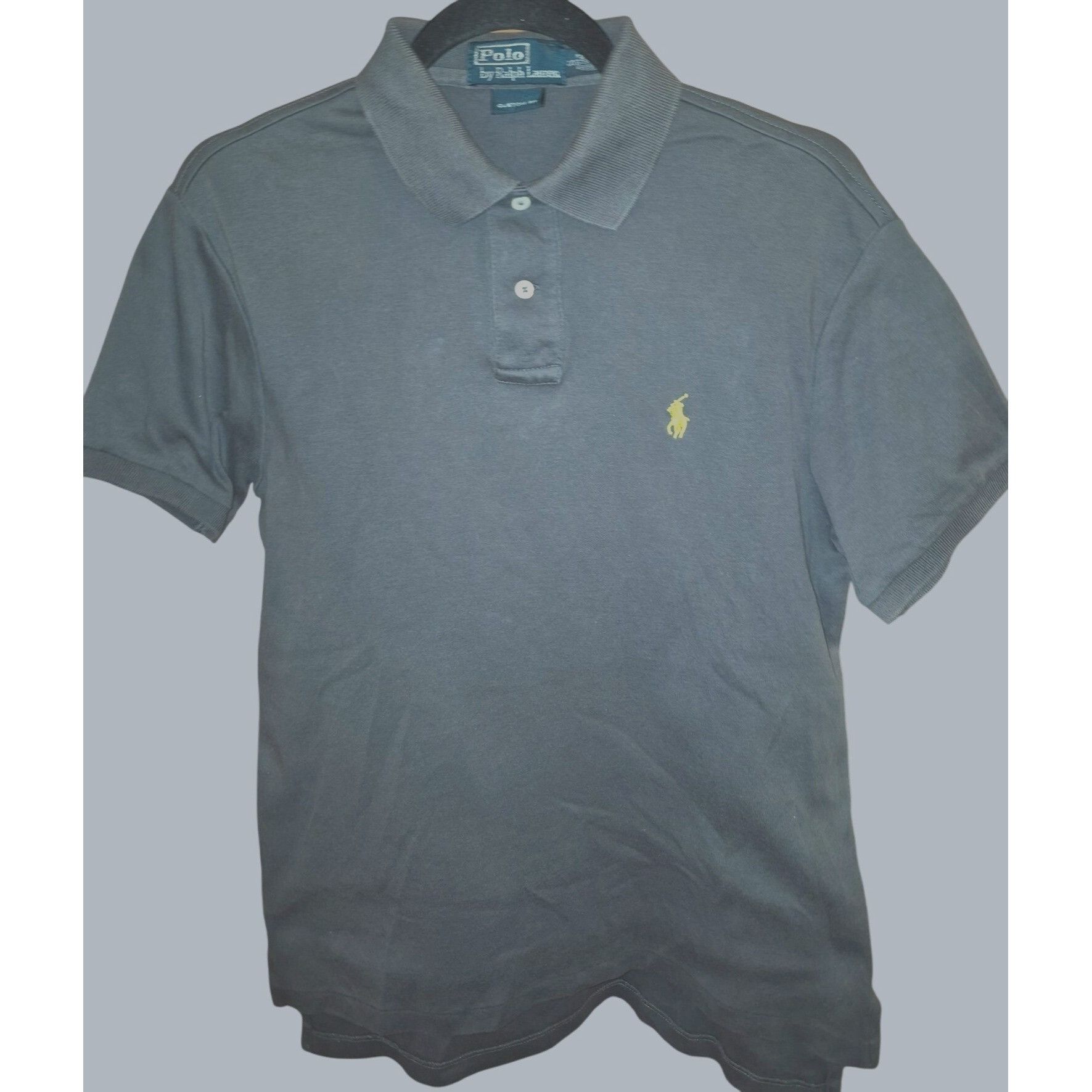 Polo Ralph Lauren Polo Ralph Lauren Gray Short Sleeve Polo Shirt Custom Fit S Size US S / EU 44-46 / 1 - 1 Thumbnail