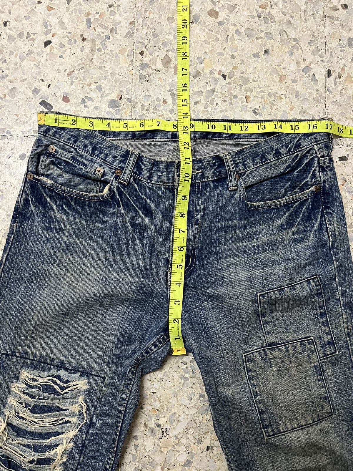Japanese Brand Japanese brand Takeo kikuchi distress denim style Size US 34 / EU 50 - 10 Thumbnail