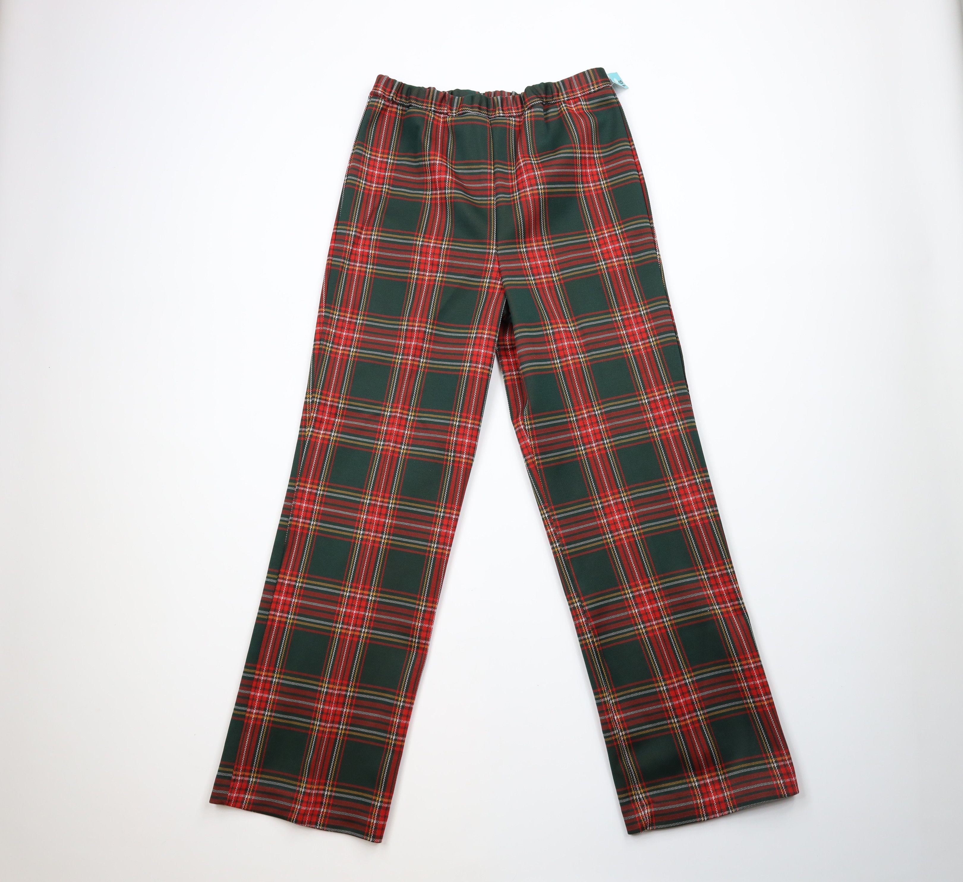 Image of Deadstock Vintage 60S 70's Bell Bottoms Pants Plaid Usa, Women's (Size 38)