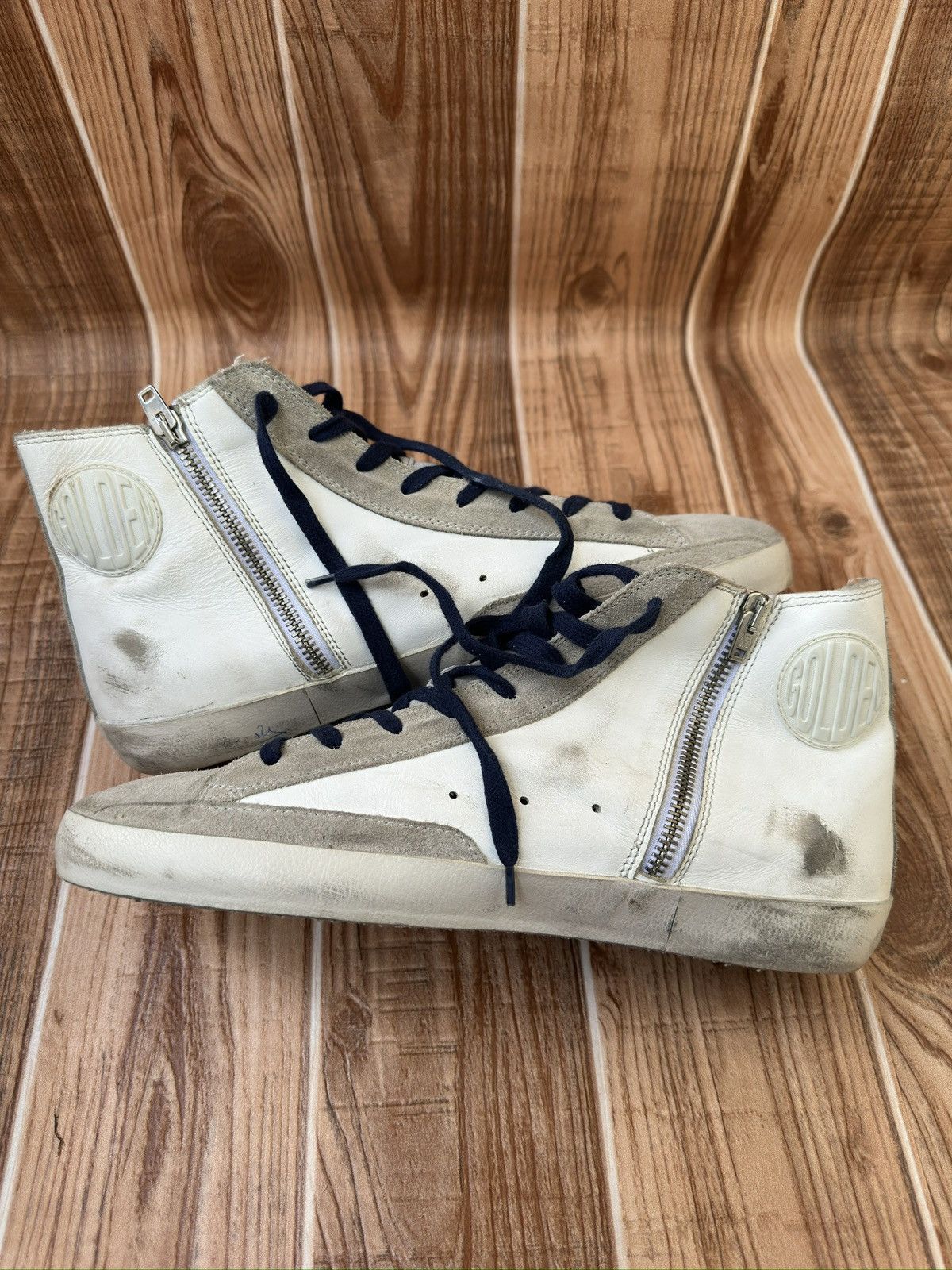 Golden Goose Golden Goose Francy Graffiti Print Leather Sneaks Size US 10 / EU 43 - 14 Thumbnail