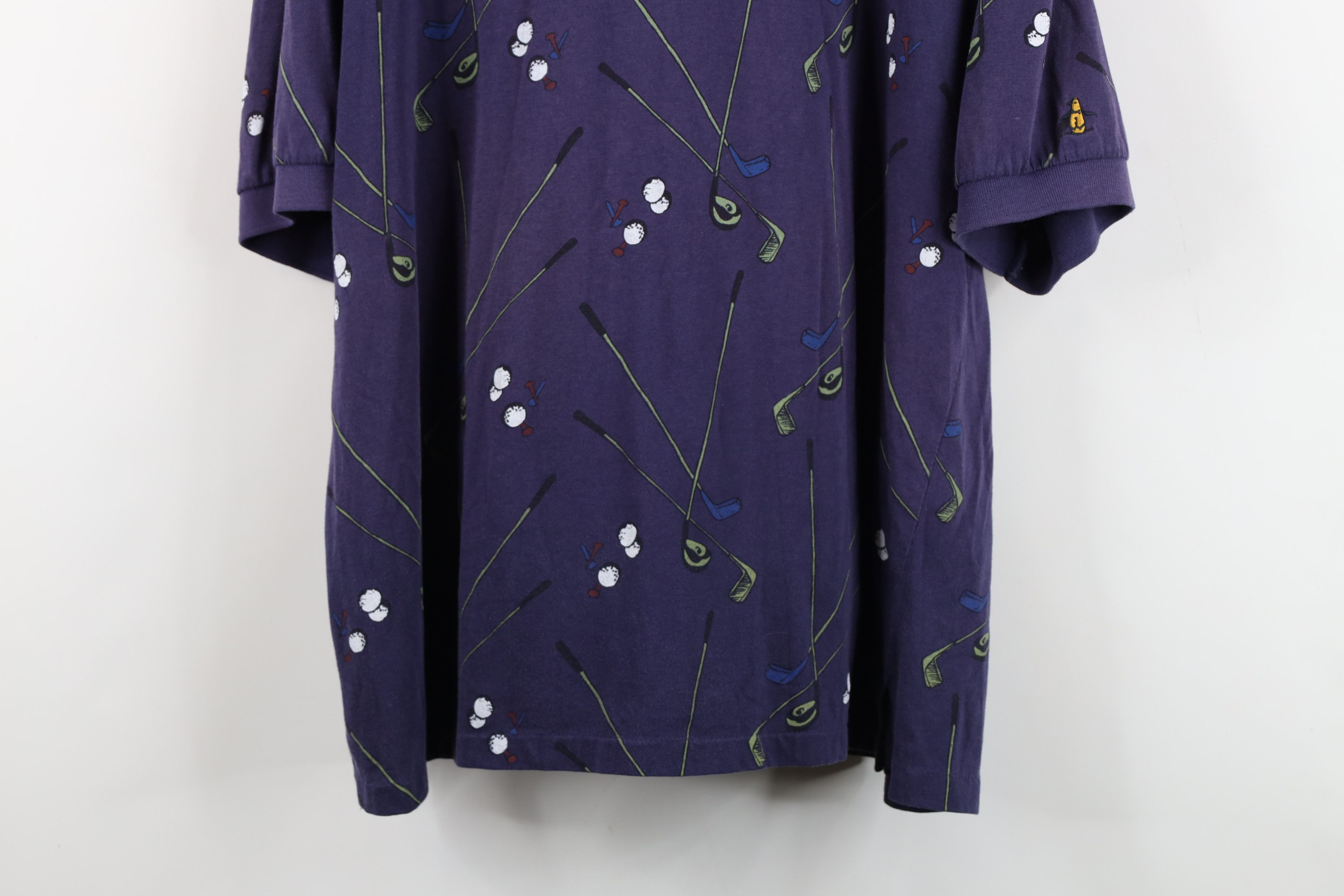 Vintage Vintage 90s Streetwear Golf All Over Print Polo Shirt Blue Size US L / EU 52-54 / 3 - 3 Thumbnail
