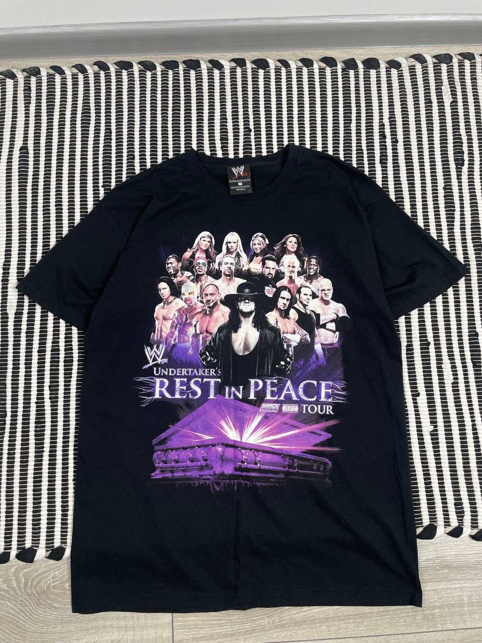Vintage Vintage WWE Undertakers Reast In Peace Tour T-Shirt Tee Y2K Size US M / EU 48-50 / 2 - 1 Thumbnail