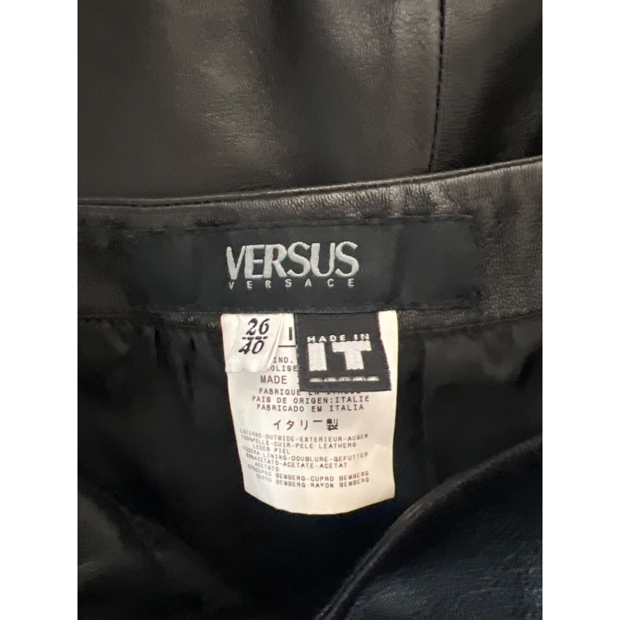 Versus Versace Versus Versace Leather Skirt Size 28" / US 6 / IT 42 - 4 Thumbnail