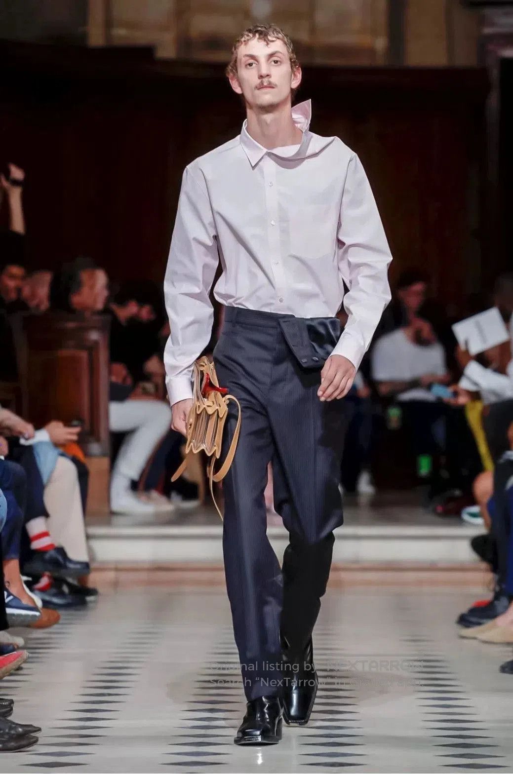 Y/Project unique tailored long pants with asymmetrical design. Size US 26 / EU 42 - 1 Thumbnail