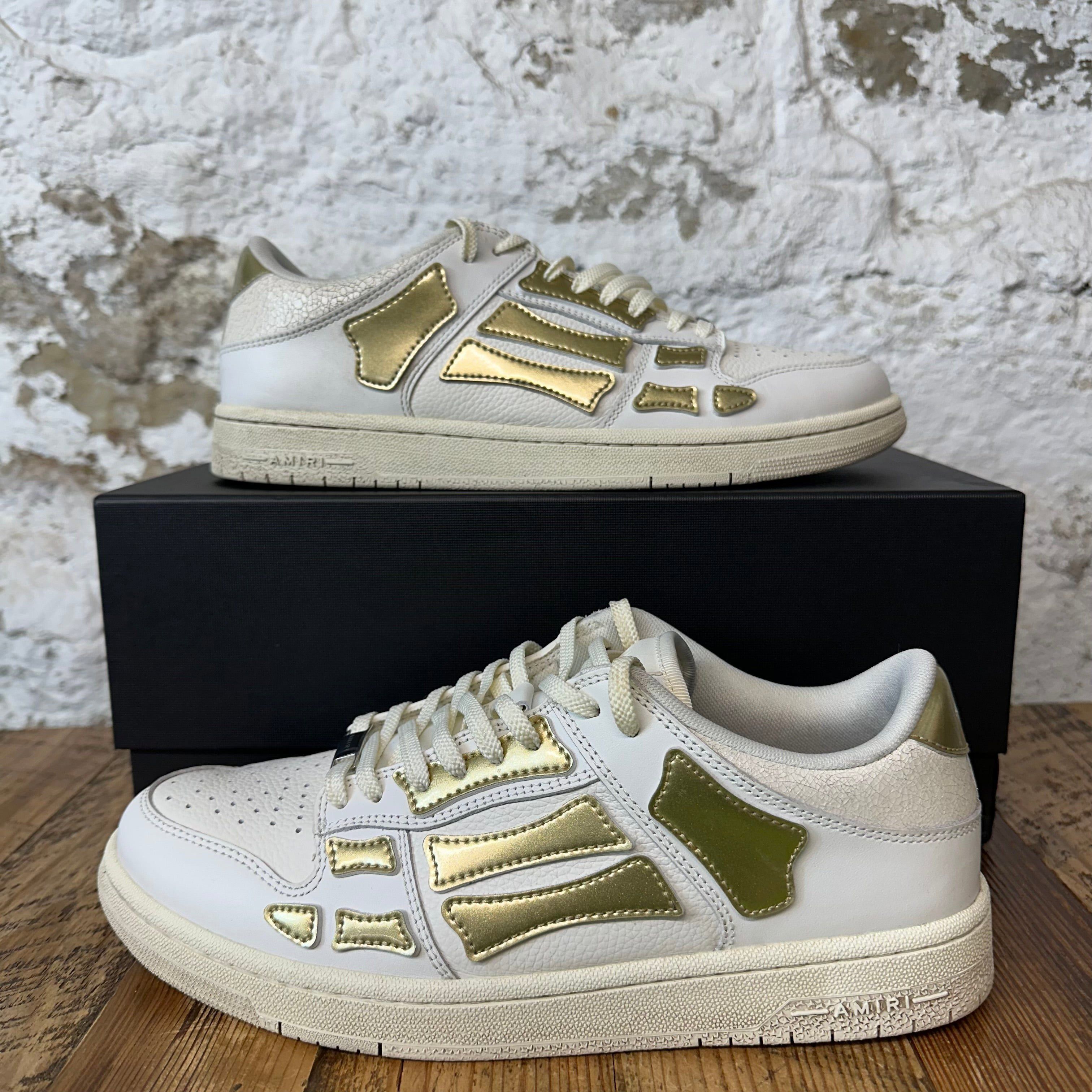 Amiri Amiri Gold Skeleton White Sneaker Sz 10 (43) Size US 10 / EU 43 - 1 Thumbnail