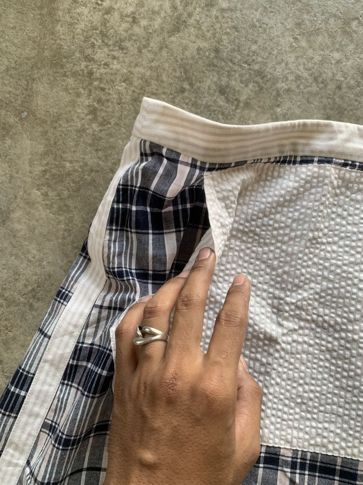 Kings Of Indigo × Thom Browne K.O.I x Thom Browne. nice design maxi shirt Size 25" / US 0 / IT 36 - 4 Thumbnail