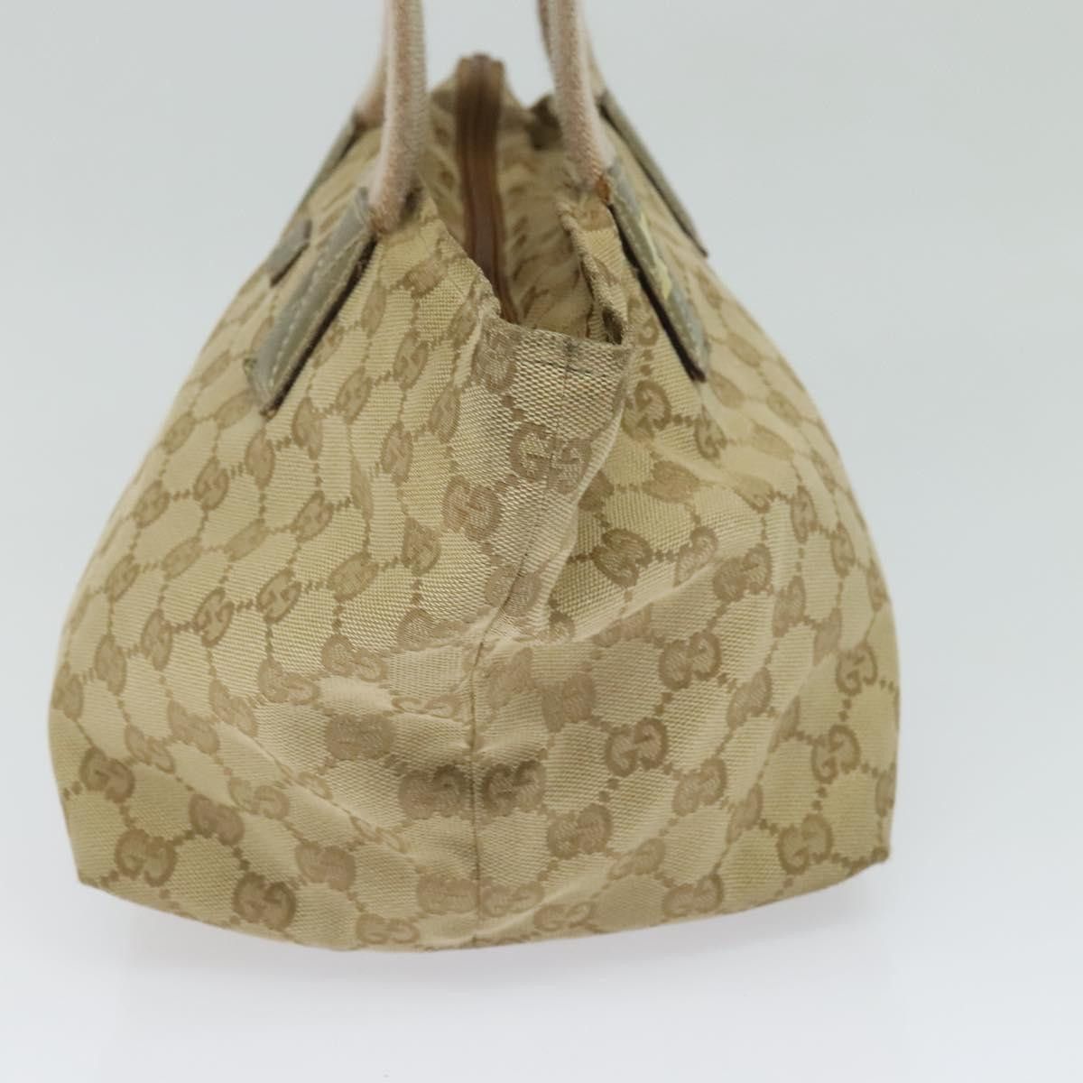 Gucci GUCCI GG Canvas Sherry Line Hand Bag Beige Gold Pink Size ONE SIZE - 5 Thumbnail