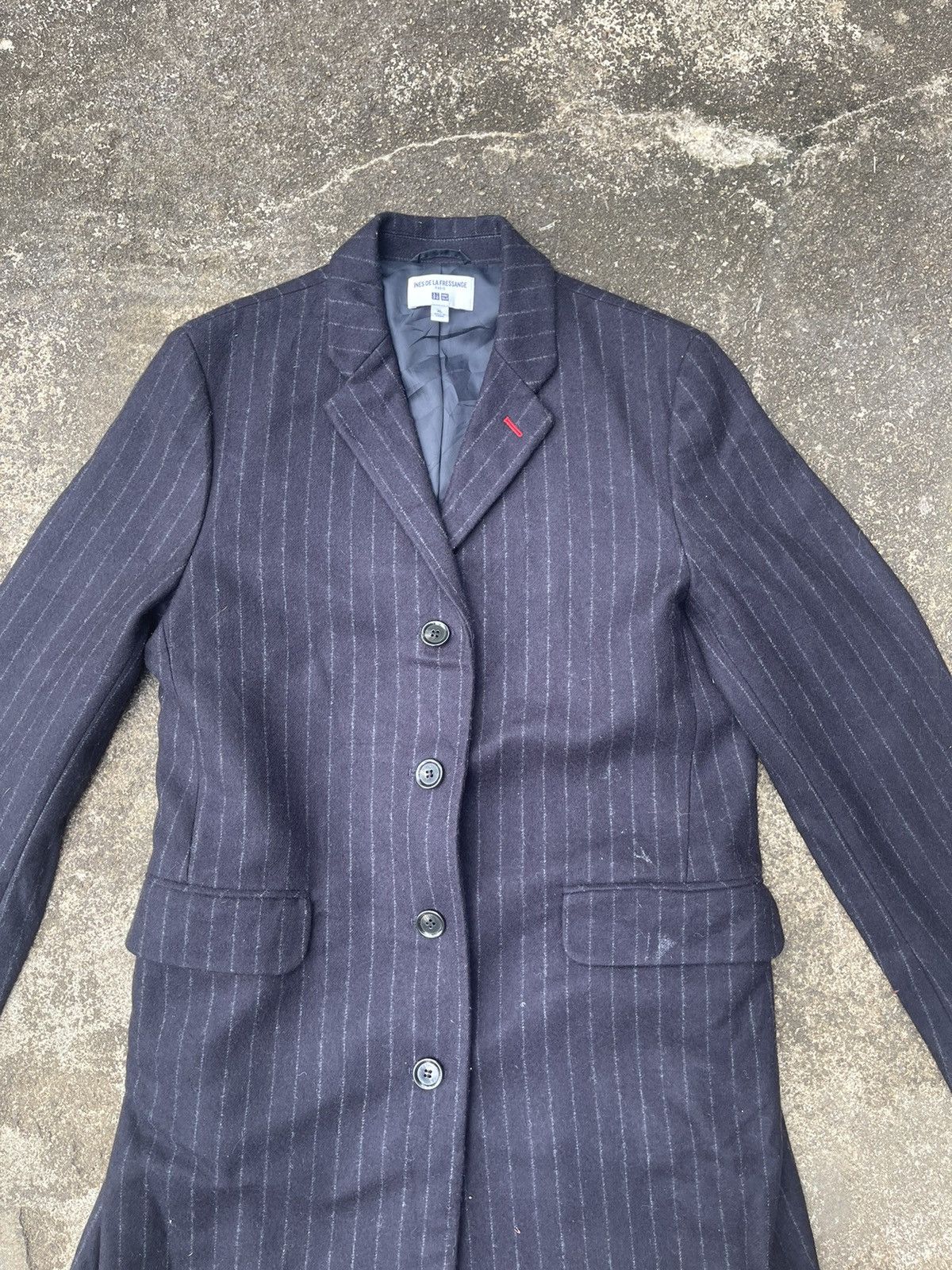 Uniqlo Ines de la Fressange x Uniqlo Pinstripe Coat - XL Size XL / US 12-14 / IT 48-50 - 2 Thumbnail