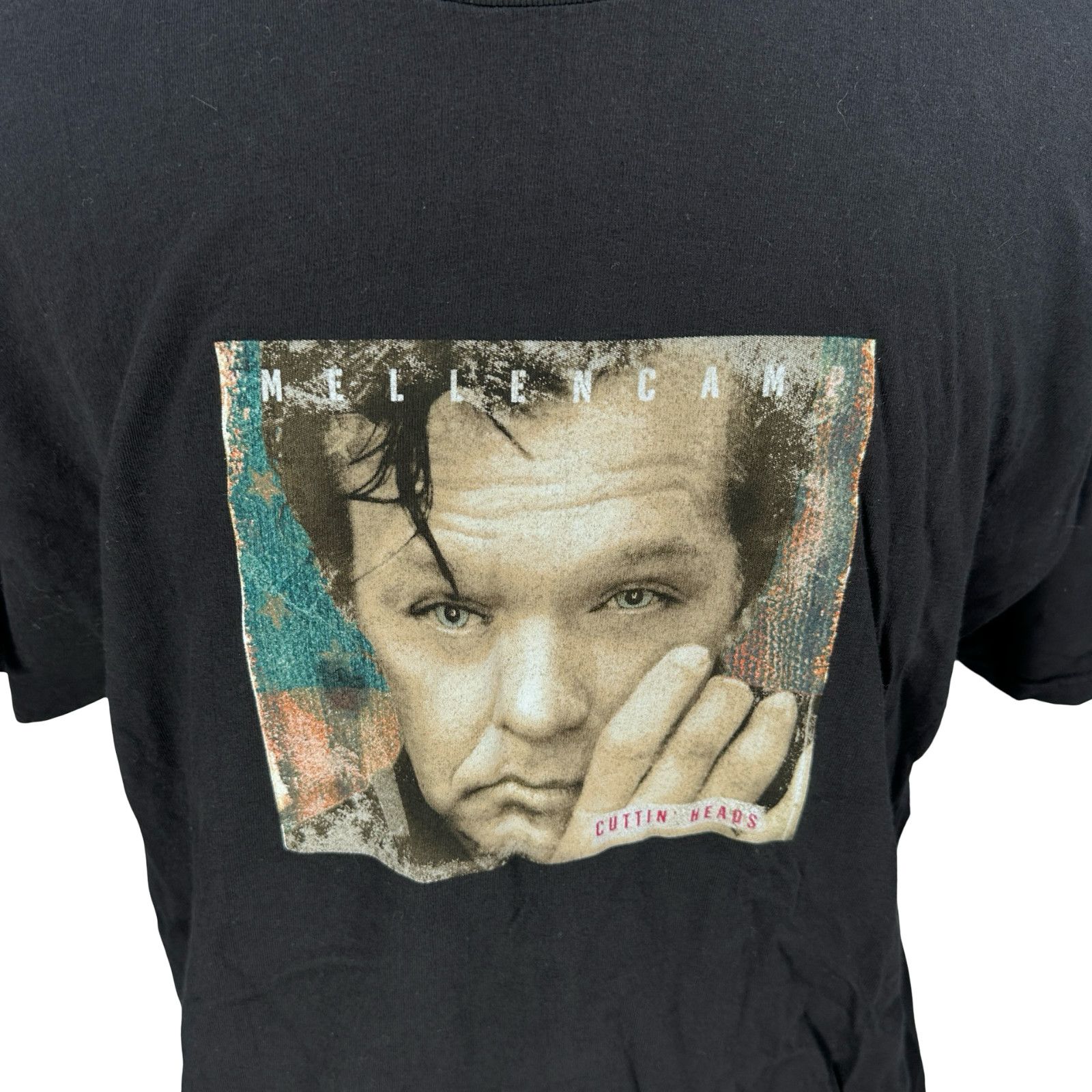 Hanes VIntage John Mellencamp Cuttin’ Heads T-Shirt Men’s XL Black Size US XL / EU 56 / 4 - 2 Thumbnail
