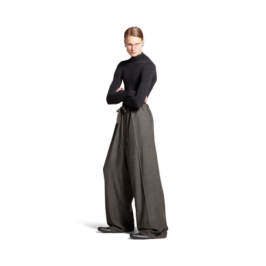 Balenciaga o1w1db11225 Fluid Tailored Pants in Grey Size US 36 / EU 52 - 4 Thumbnail