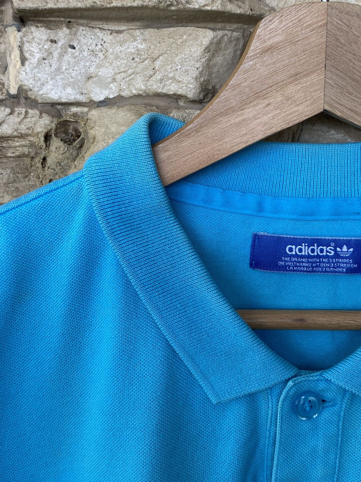Vintage Rare Vintage Adidas Trefoil Logo Polo Shirt Size US L / EU 52-54 / 3 - 11 Thumbnail