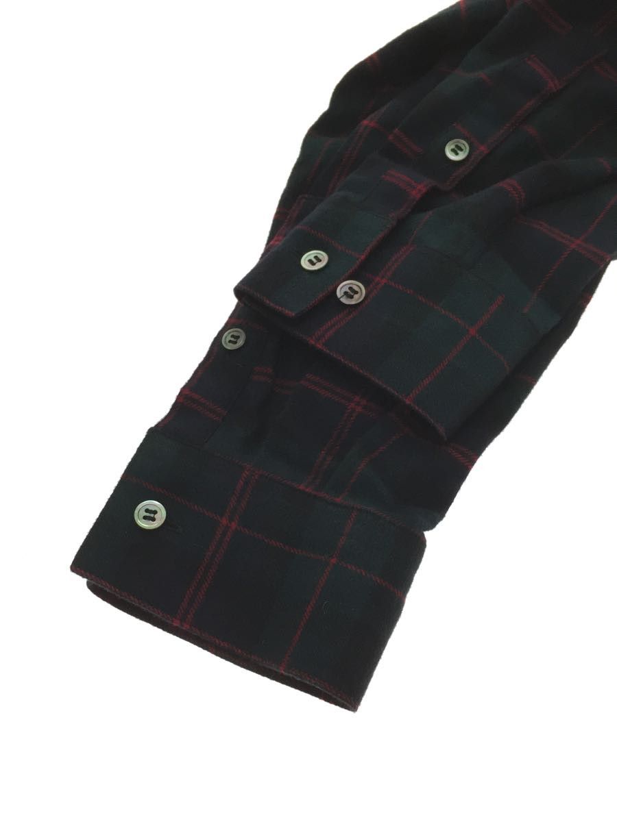 Shirt Long sleeve cotton check chest pocket Multicolor