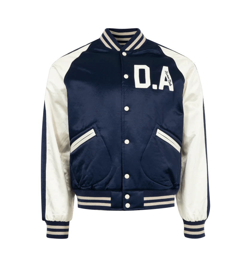 Human Made o1h1sh10525 Satin Stadium Jacket in Navy Blue Size US XL / EU 56 / 4 - 1 Thumbnail