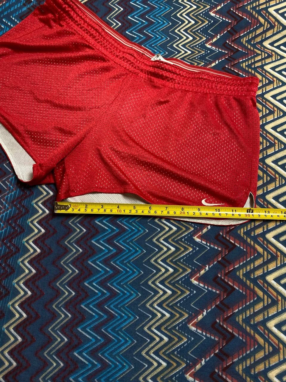 Nike shorts red NIKE logo Vintage Y2K sportwear size M Size US 32 / EU 48 - 8 Thumbnail