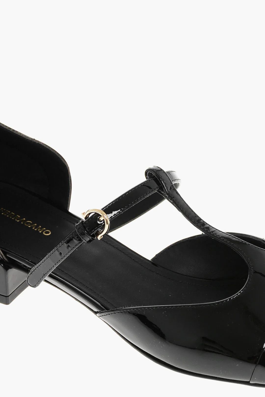 Salvatore Ferragamo og1mm0426 Patent Leather T-Bar Ballet Flats in Black Size US 9 / IT 39 - 4 Thumbnail