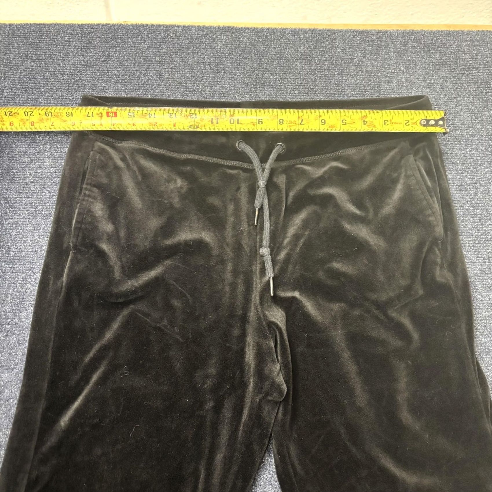 Sanctuary Sanctuary Pants Womens XL Black Velour Jogger Elastic Waist Pockets Casual Size 40" / US 18 - 6 Thumbnail