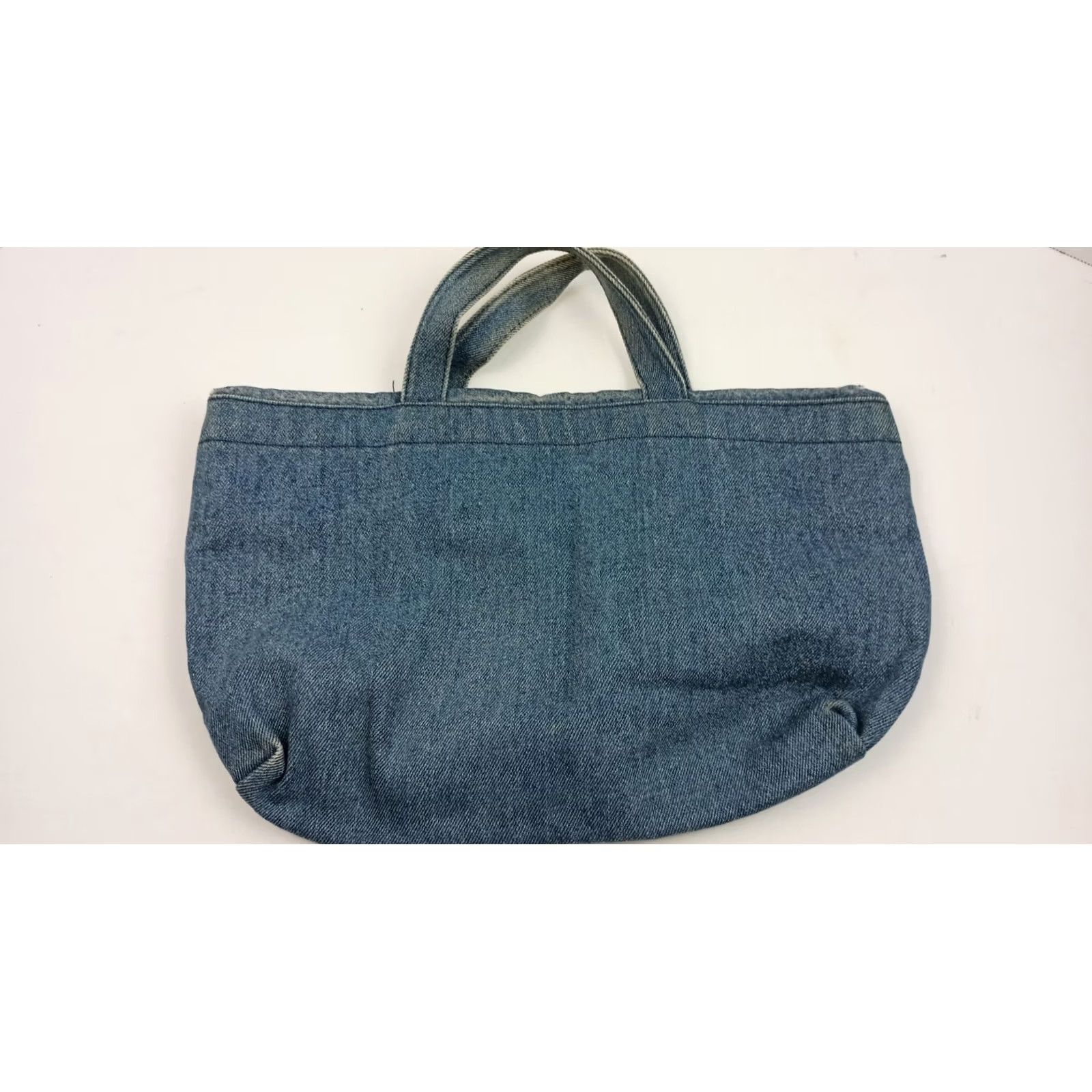 Vintage See By Chloe Denim Drawstring Satchel Handbag Purse Satchel See Chloe Blue Denim Women Bag/Handbag Womens Drawstring Bag Size ONE SIZE - 4 Thumbnail