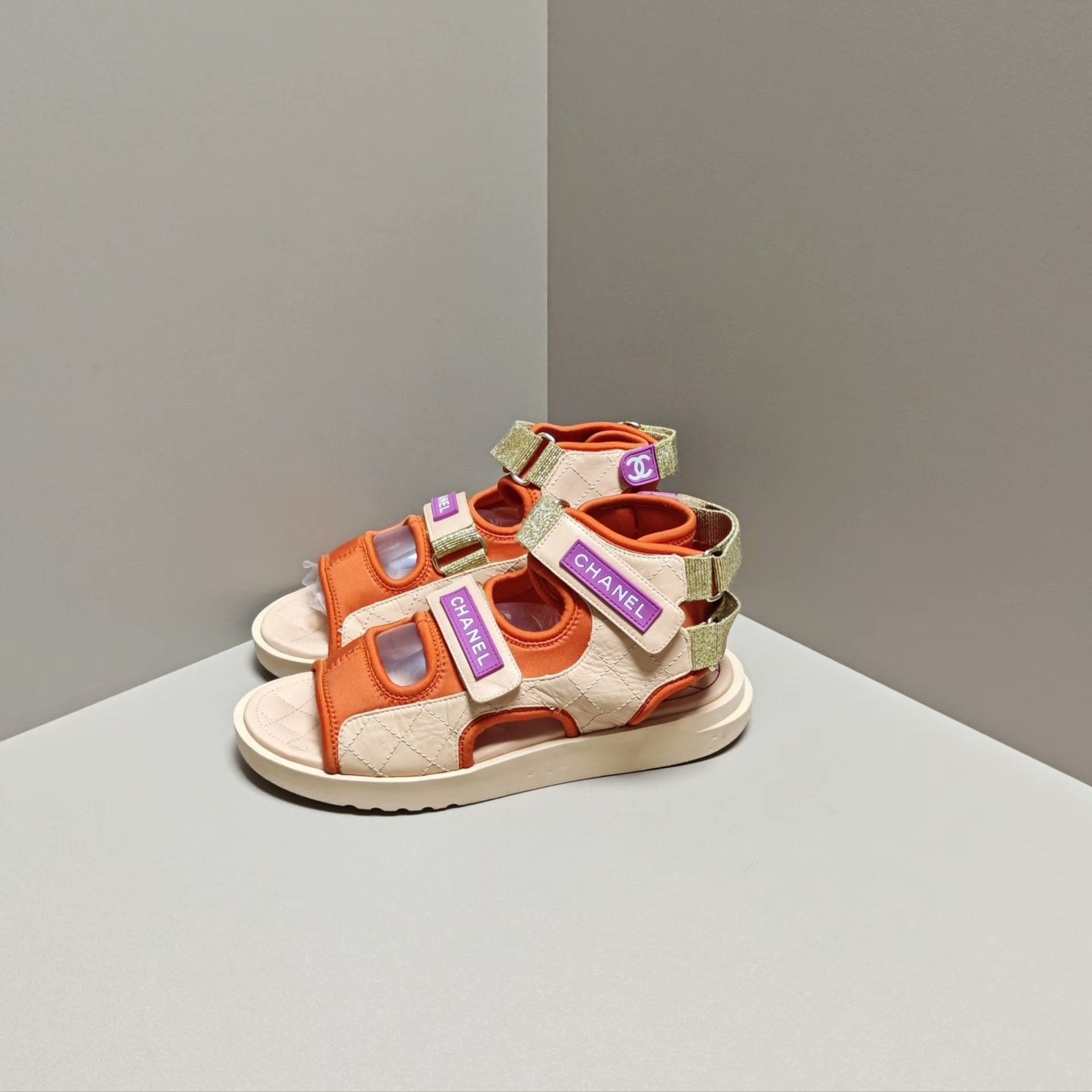 Chanel Chanel Multi Sandals us_7 Women Size US 7 / IT 37 - 1 Thumbnail