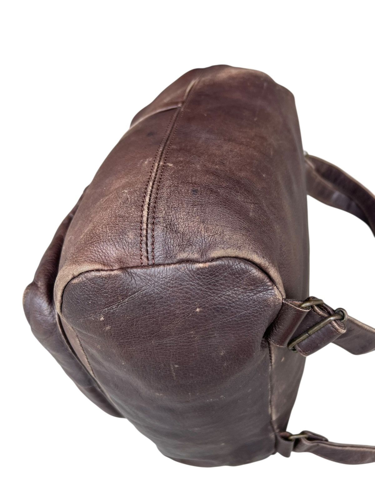 Leather Vintage DEAD HEAT Japan Patina Scratch Leather Backpack Bag Size ONE SIZE - 13 Thumbnail