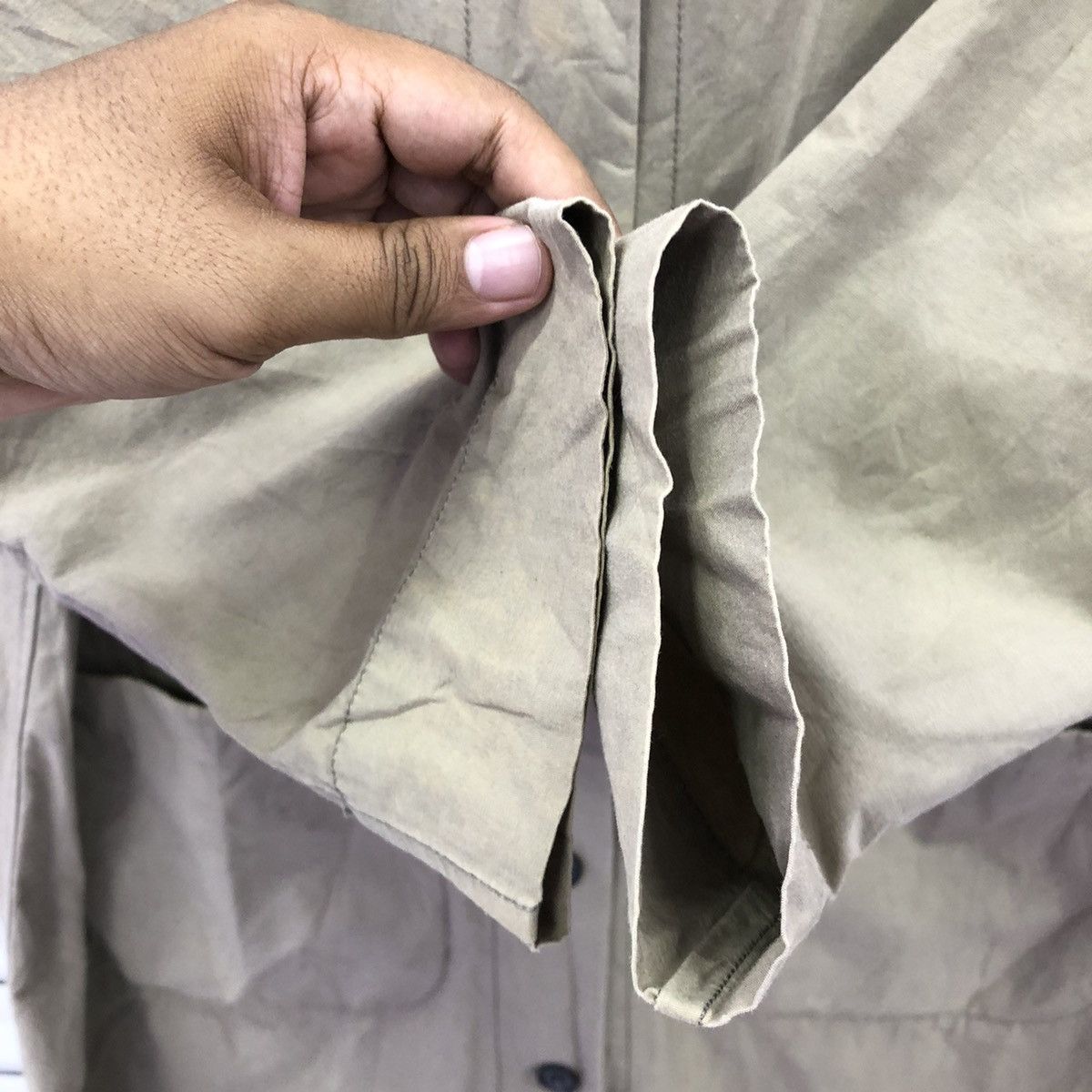 Japanese Brand Pual Ce Cin Nippon Made Outerwear Non Collar Long Coat Size US L / EU 52-54 / 3 - 11 Thumbnail