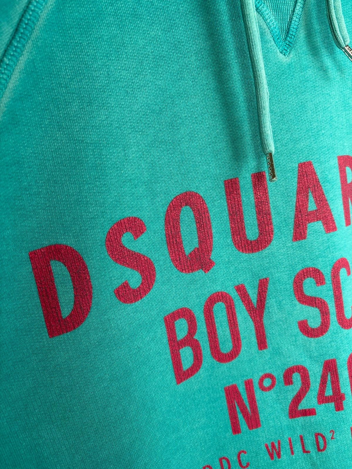 Dsquared2 Dsquared2 Boy Scout Printed Hoodie Washed Turquoise Size US L / EU 52-54 / 3 - 5 Thumbnail