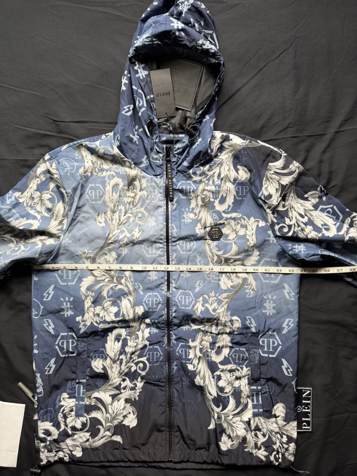 Philipp Plein Philipp Plein Baroque Skull Windbreaker Jacket NWT Size US L / EU 52-54 / 3 - 14 Thumbnail