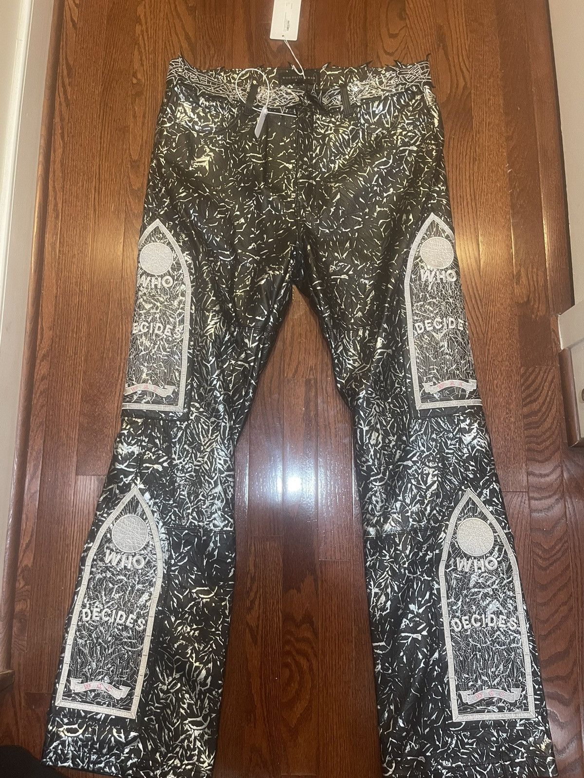 Who Decides War Who Decides War The Garden Glass Throne Black Leather Pants Size US 36 / EU 52 - 1 Thumbnail