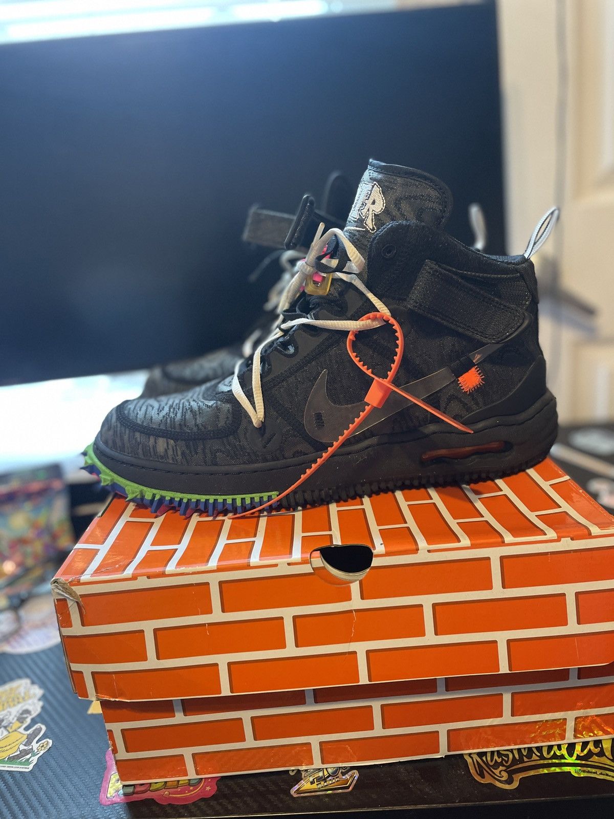 Nike × Virgil Abloh Black Virgil Abloh Nike AF1 Size US 12 / EU 45 - 4 Thumbnail