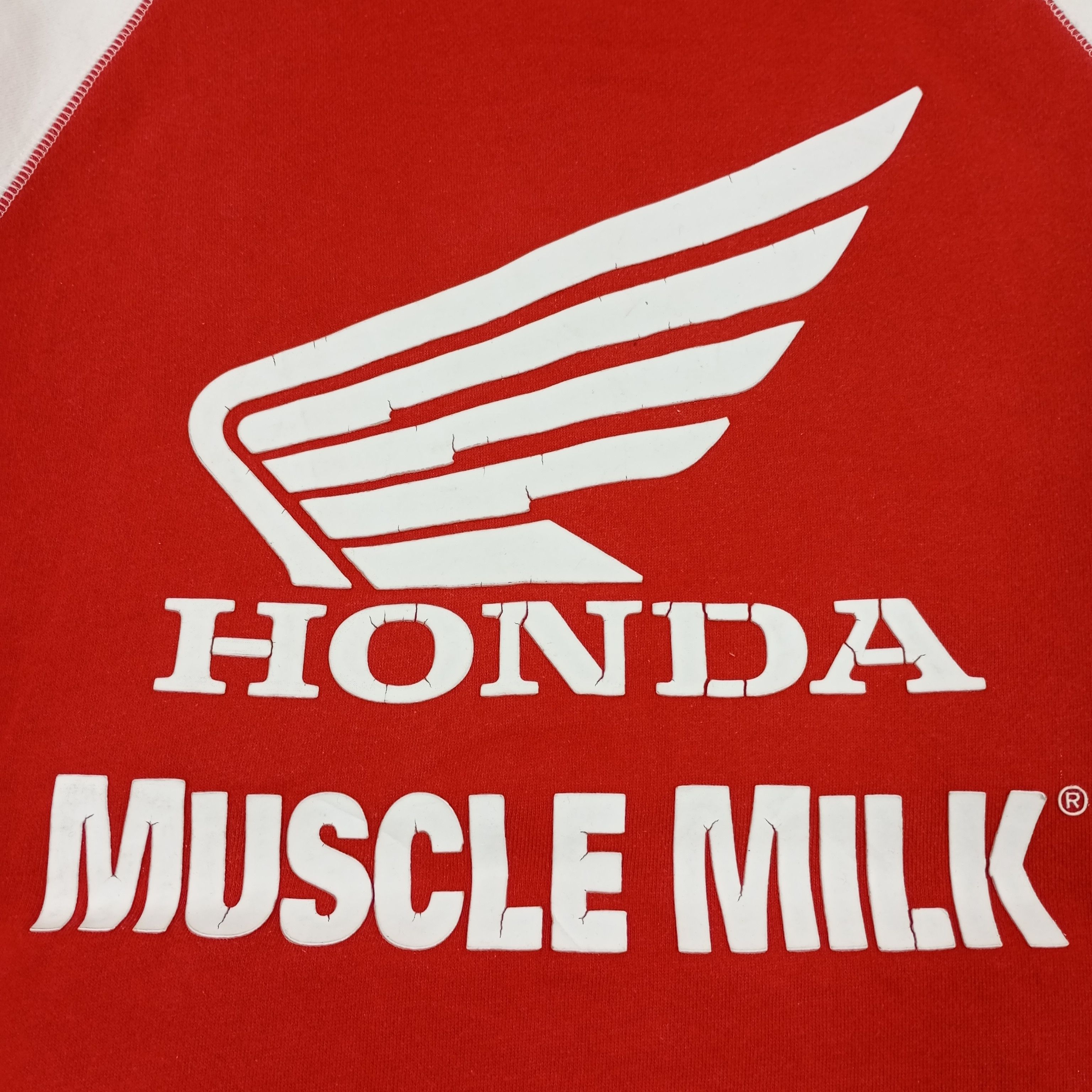 Honda × Vintage HRC Honda Racing Muscle Milk Zipper Hoodies Size US M / EU 48-50 / 2 - 4 Thumbnail