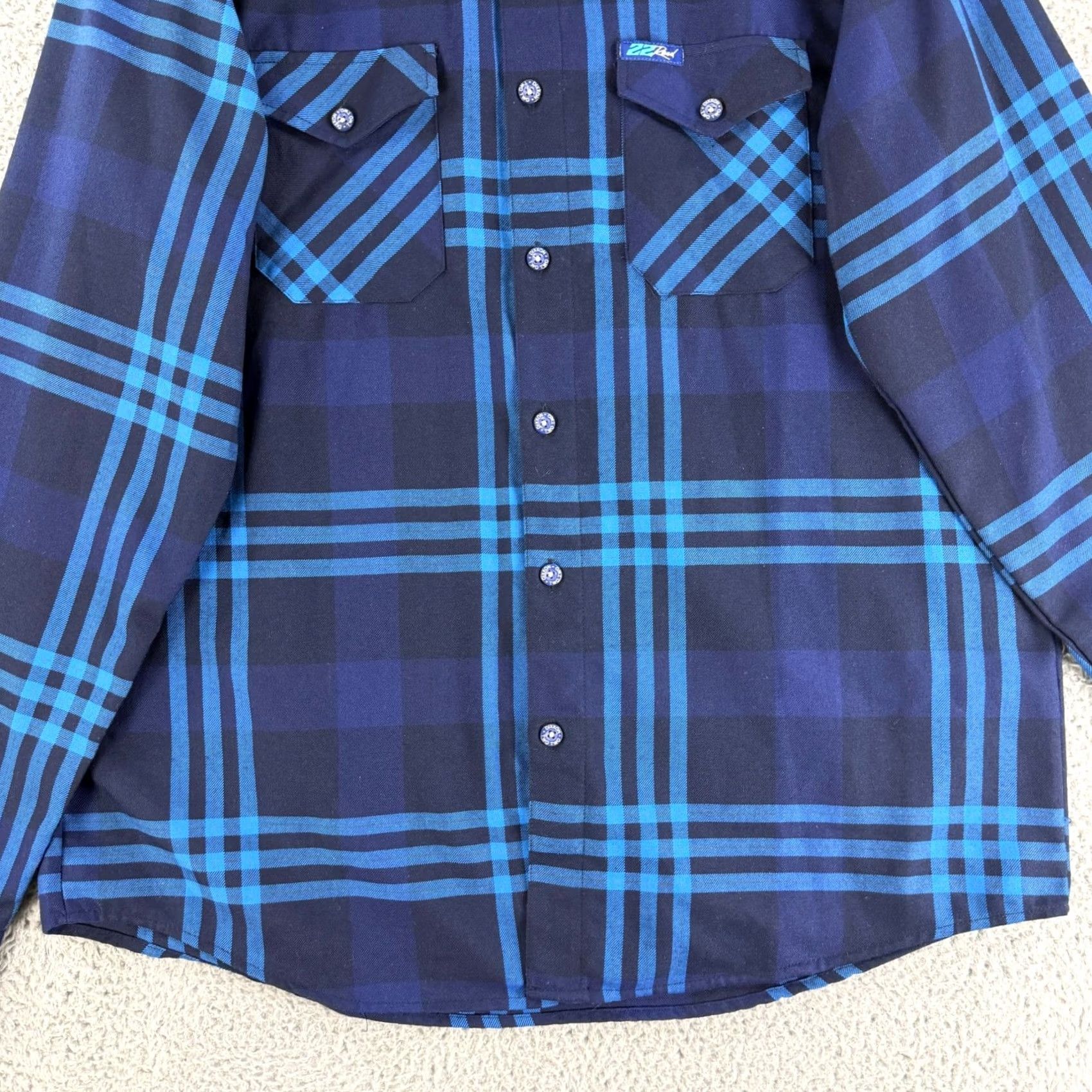 Vintage Dixxon Flannel Company Shirt Mens XLT Blue Plaid D-Tech Button Down Size US XL / EU 56 / 4 - 4 Thumbnail