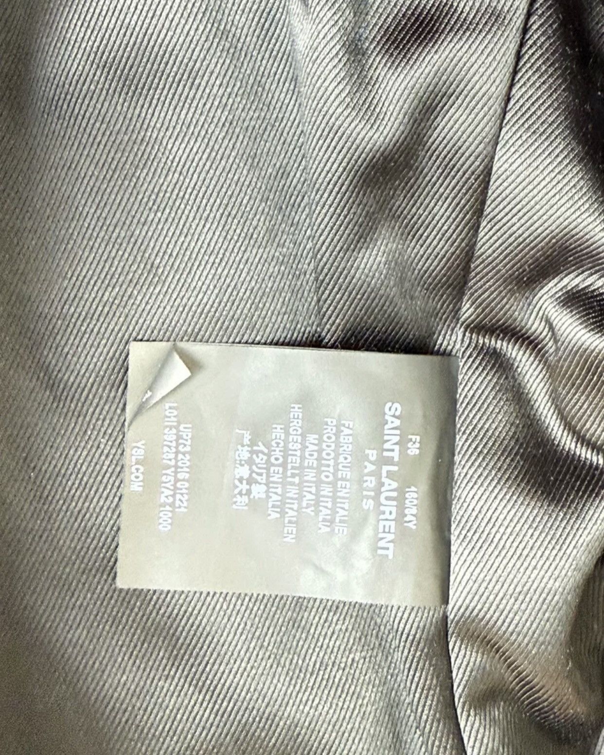 Saint Laurent Paris × Yves Saint Laurent Saint Laurent 16fw sheepskin L01 locomotive leather jacket Size XS / US 0-2 / IT 36-38 - 6 Thumbnail