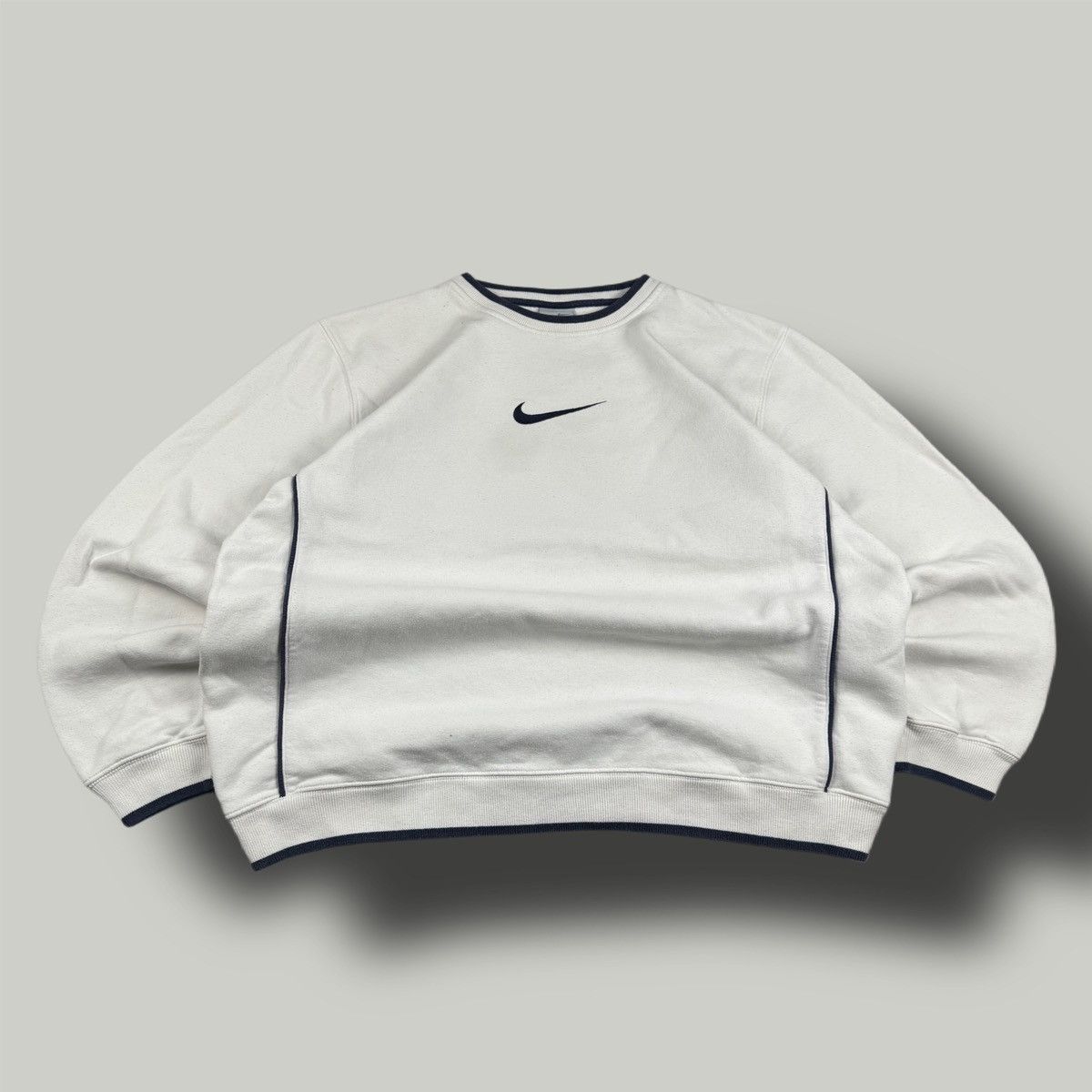 Nike × Vintage NIKE VINTAGE CENTER LOGO OVERSIZE BOXY SWEATSHIRT Size US M / EU 48-50 / 2 - 1 Thumbnail