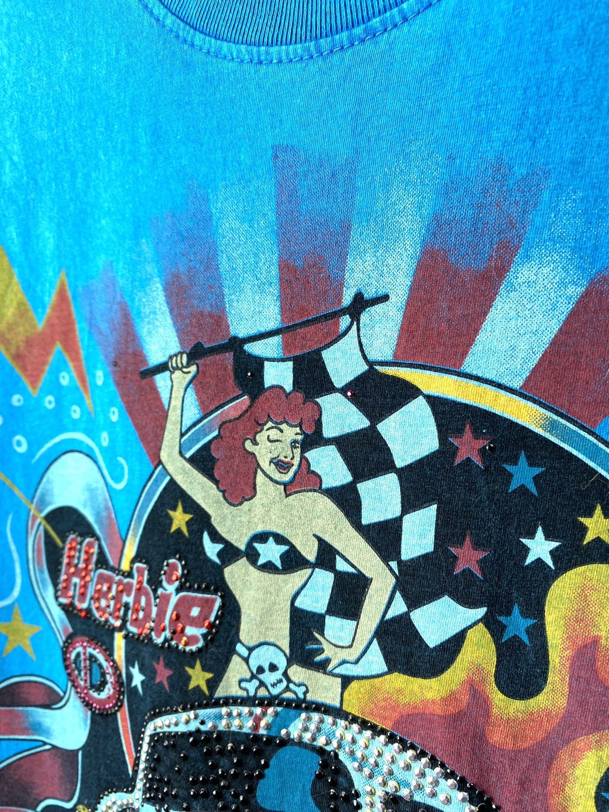 Ed Hardy Y2K Vintage Ed Hardy Style Sexy Girls Racing T Shirt Size US M / EU 48-50 / 2 - 6 Thumbnail